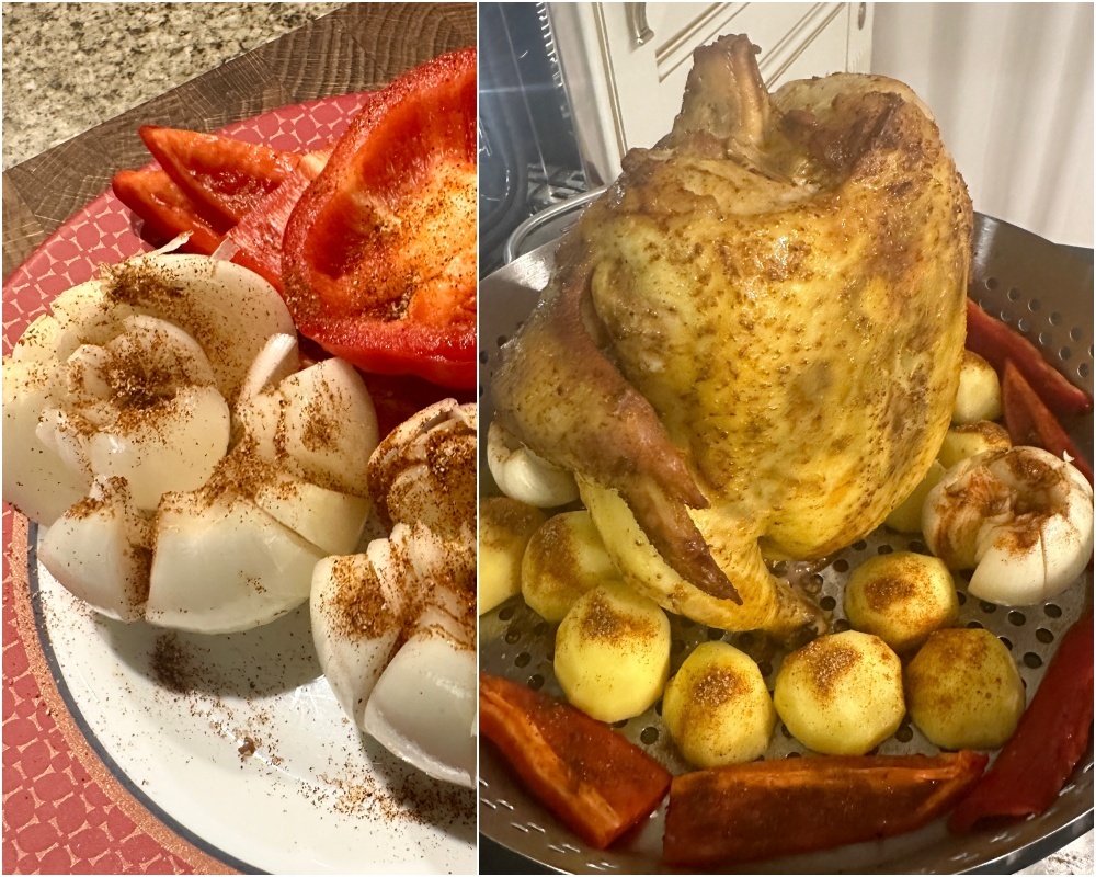 Chicken on the roaster - My, Food, Recipe, Chicken recipes, Roster, Men's cooking, Longpost