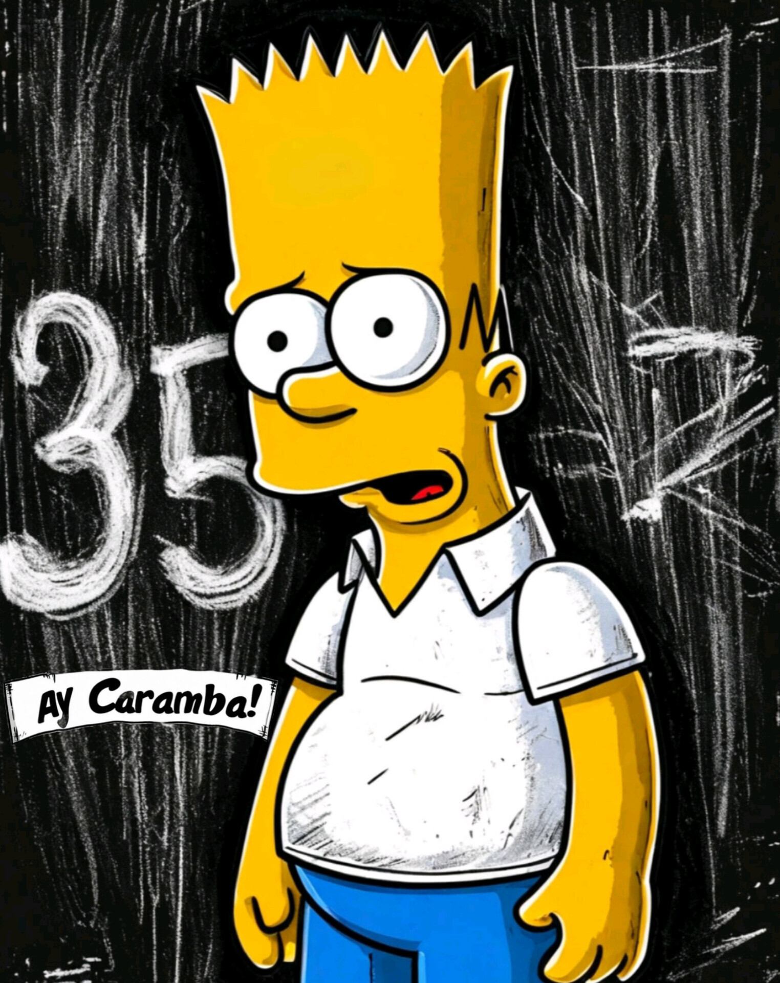 Reply to the post Yamal Simpsons - My, The Simpsons, Bart Simpson, Time, Sadness, Neural network art, Picture with text, Age, Reply to post, A wave of posts