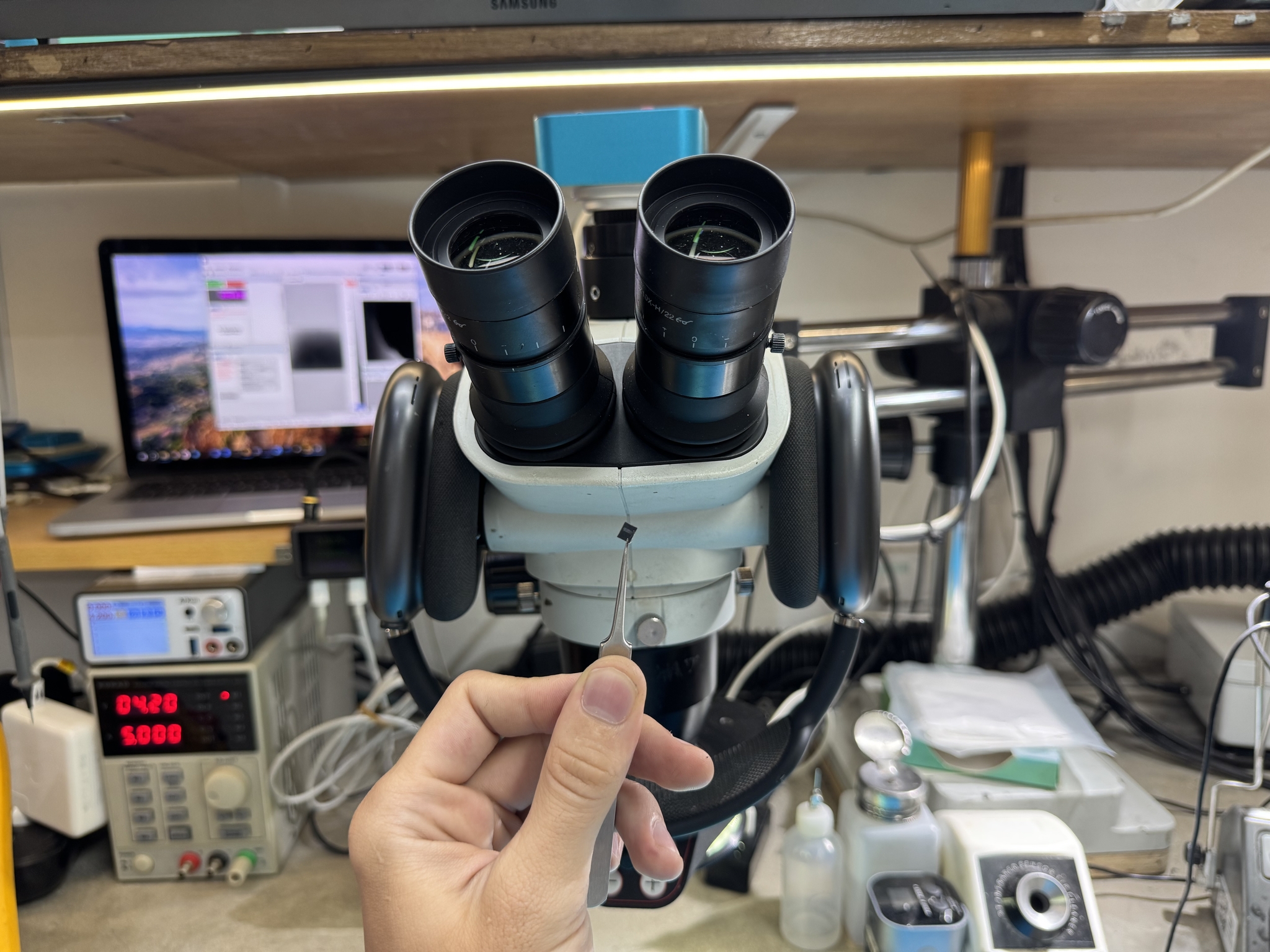 Fixing another pair of self-sawing Epol headphones - My, Repair of equipment, Apple, Airpods Max, Bali, Expensive-Rich, Video, Soundless, Longpost