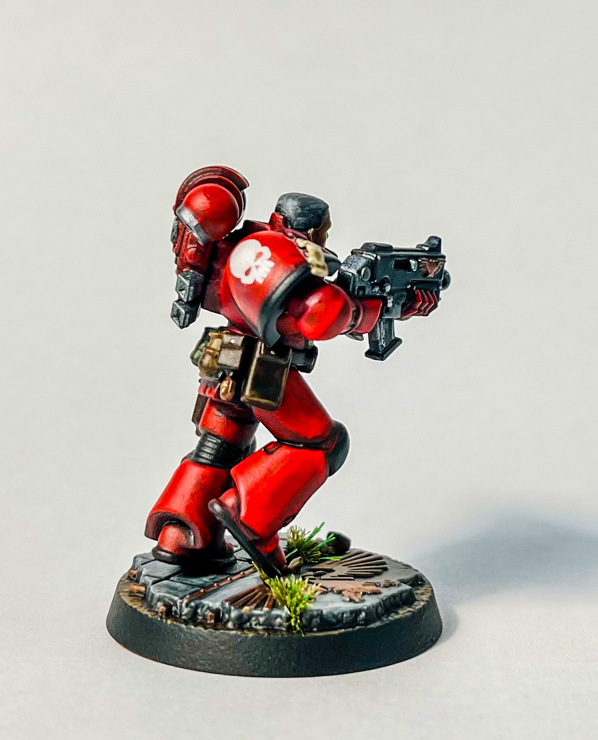 Покрас: Space Marine Heroes Lucien - Моё, Warhammer 40k, Warhammer, Wh miniatures, Wh painting, Миниатюра, Покраска миниатюр, Blood Angels, Космодесант, Длиннопост