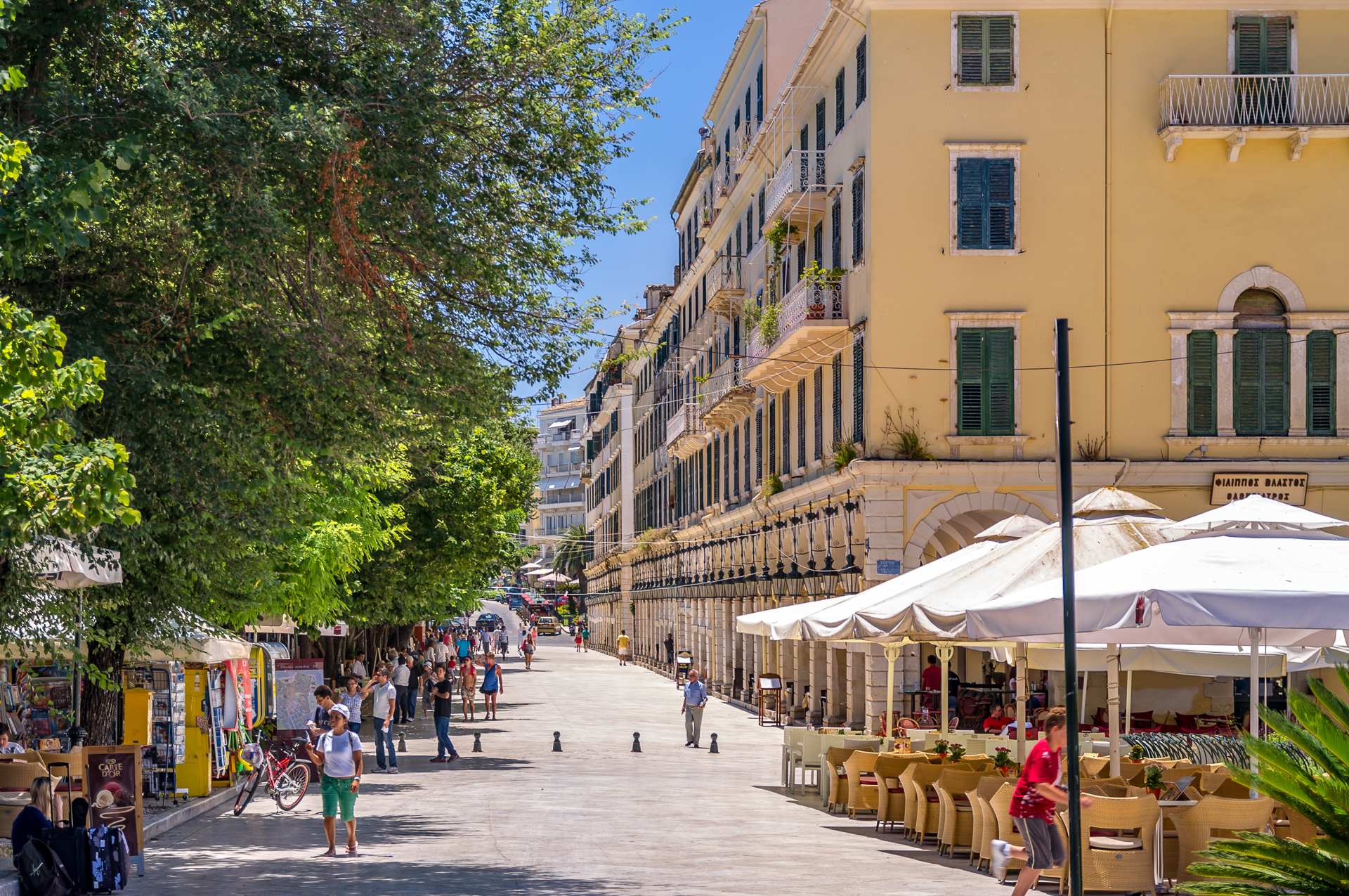 Liston - the pedestrian Broadway of Corfu. And the surrounding streets... - My, Greece, Kerkyra, Centre, Longpost