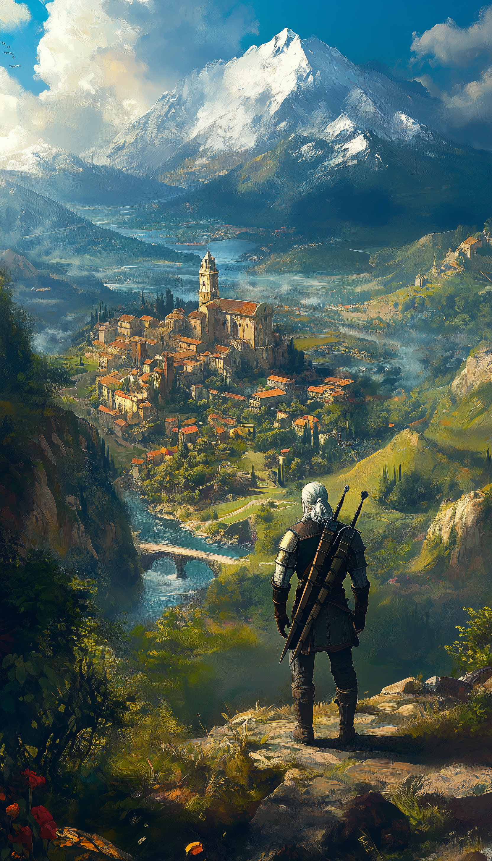 Witcher Smartphone Wallpapers. Part 2 - The Witcher 3: Wild Hunt, Witcher, Phone wallpaper, Midjourney, Longpost