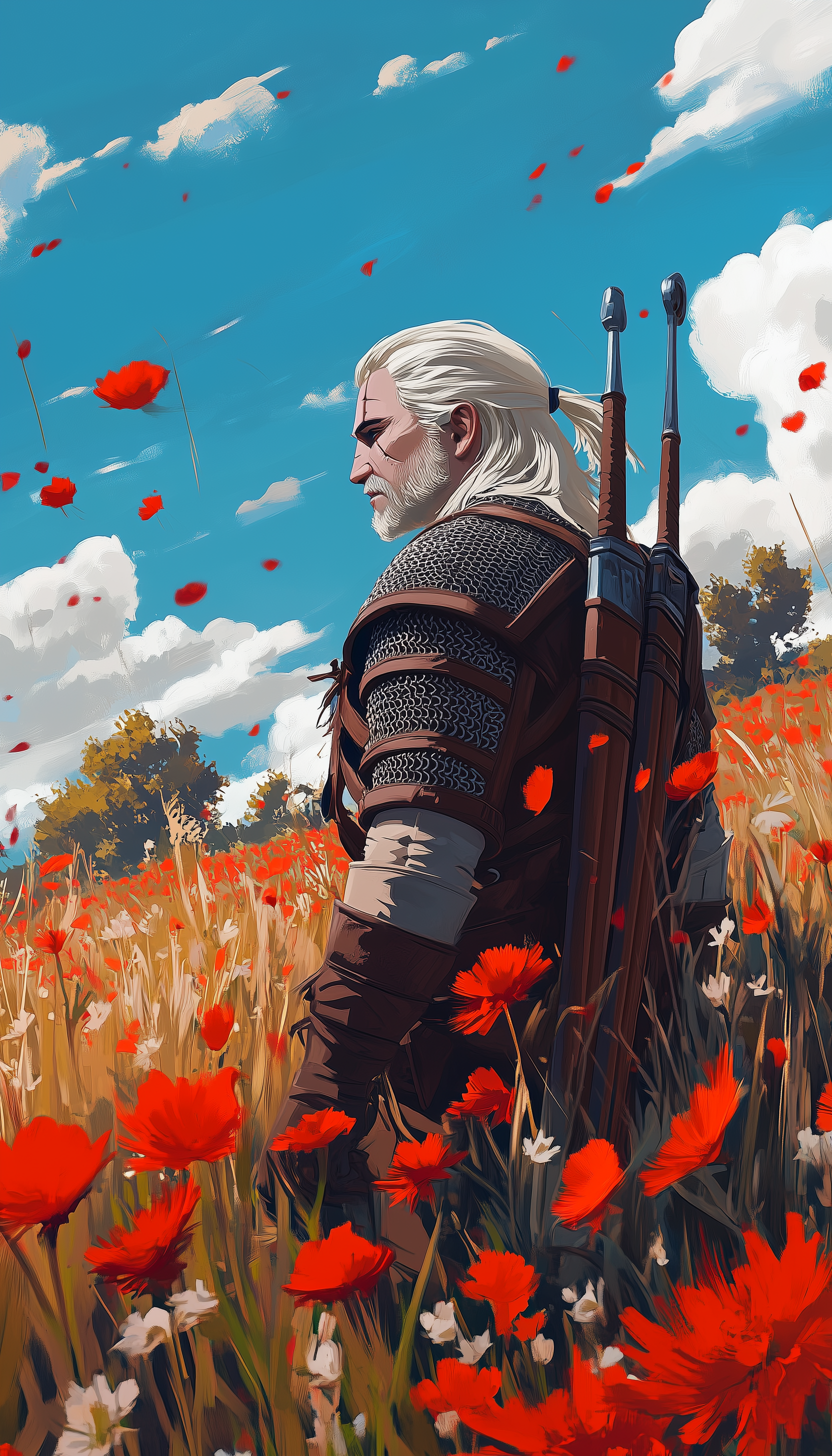 Witcher Smartphone Wallpapers. Part 2 - The Witcher 3: Wild Hunt, Witcher, Phone wallpaper, Midjourney, Longpost