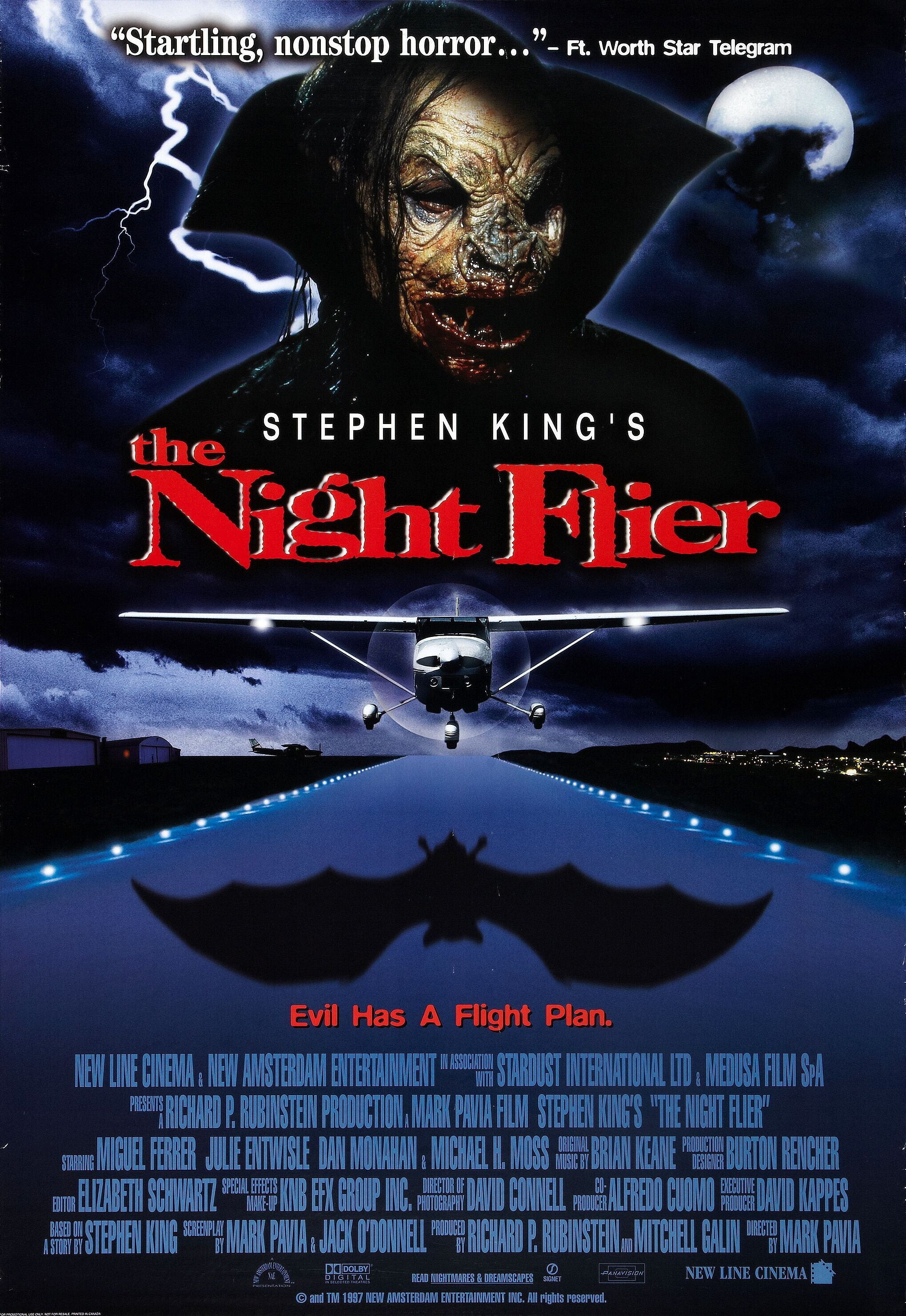 The fate of S. King's film adaptations: Night Pilot (1997) - My, Movies, Horror, I advise you to look, Horror, Stephen King, Screen adaptation, Hollywood, Films of the 90s, Overview, Review, Longpost, Nostalgia