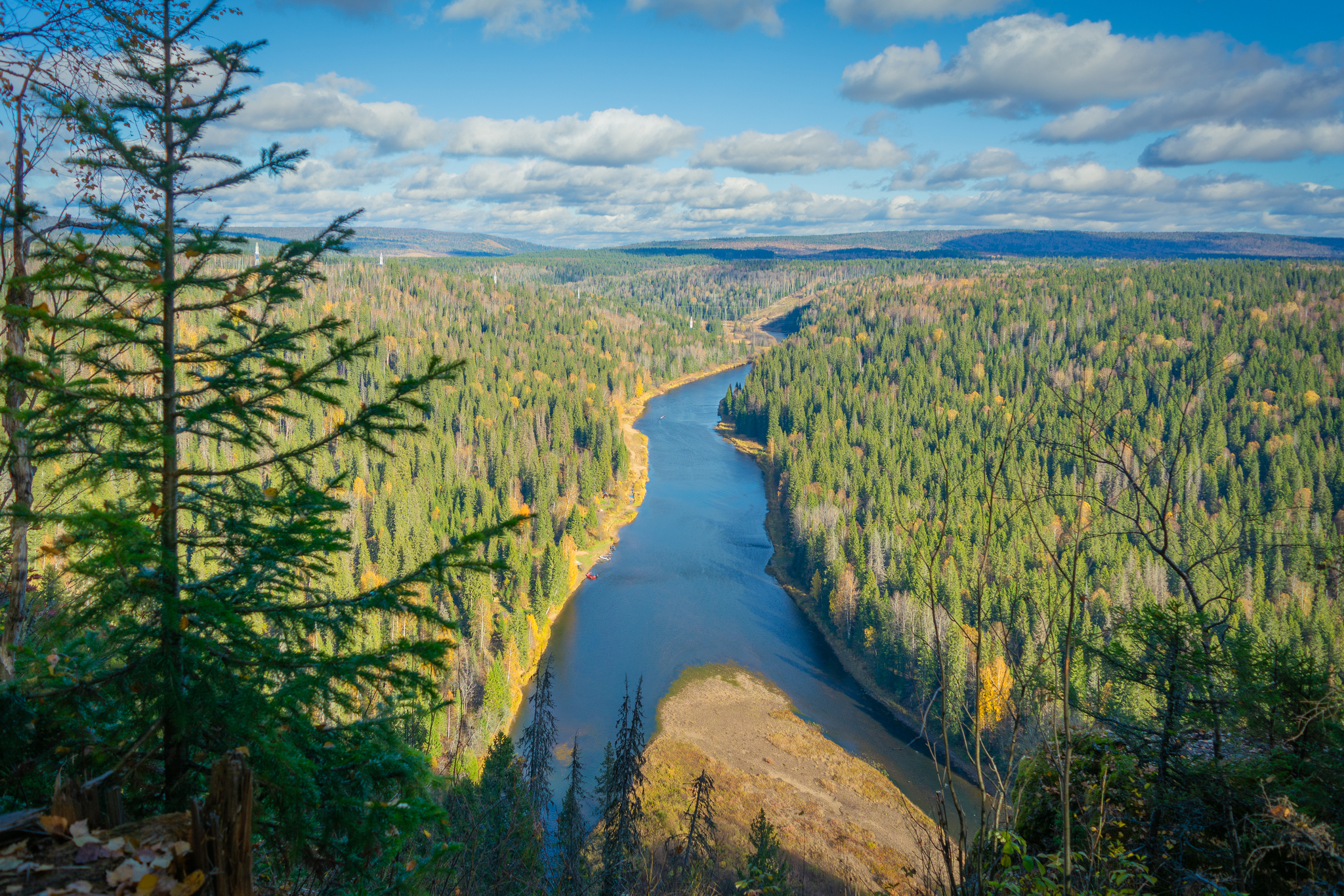 Красавица Усьва-река - Моё, Осень, Фотография, Природа, Река, Пейзаж, Усьва, Пермский край, Усьвинские столбы