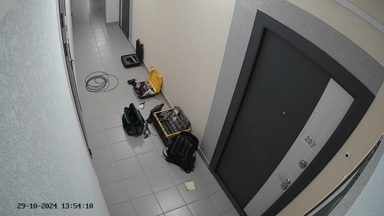 Installation of a camera for evaluation of low-current devices - My, Video monitoring, Installation, Grade, Video editing, Work, Camera, IP Camera, Longpost