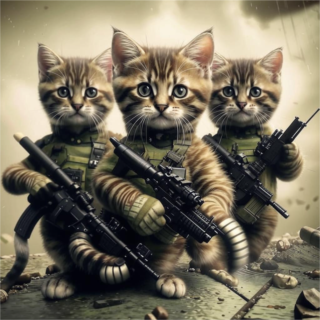 Battle Cats 2 - My, Milota, Humor, Longpost, cat, Neural network art