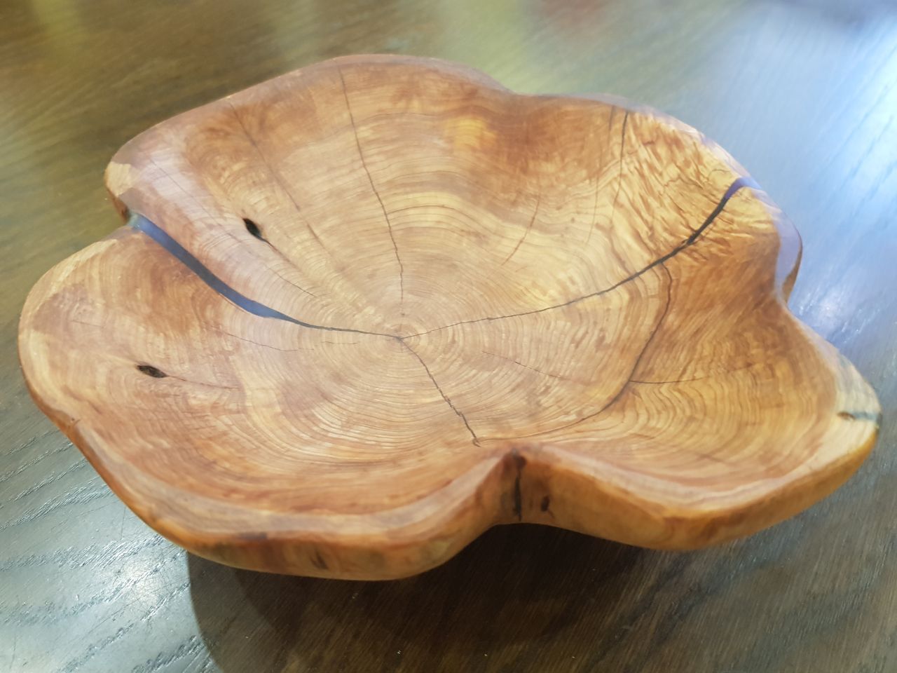 Juniper dishes - My, With your own hands, Epoxy resin, Woodworking, Wood products, Crafts, Carpenter, Longpost