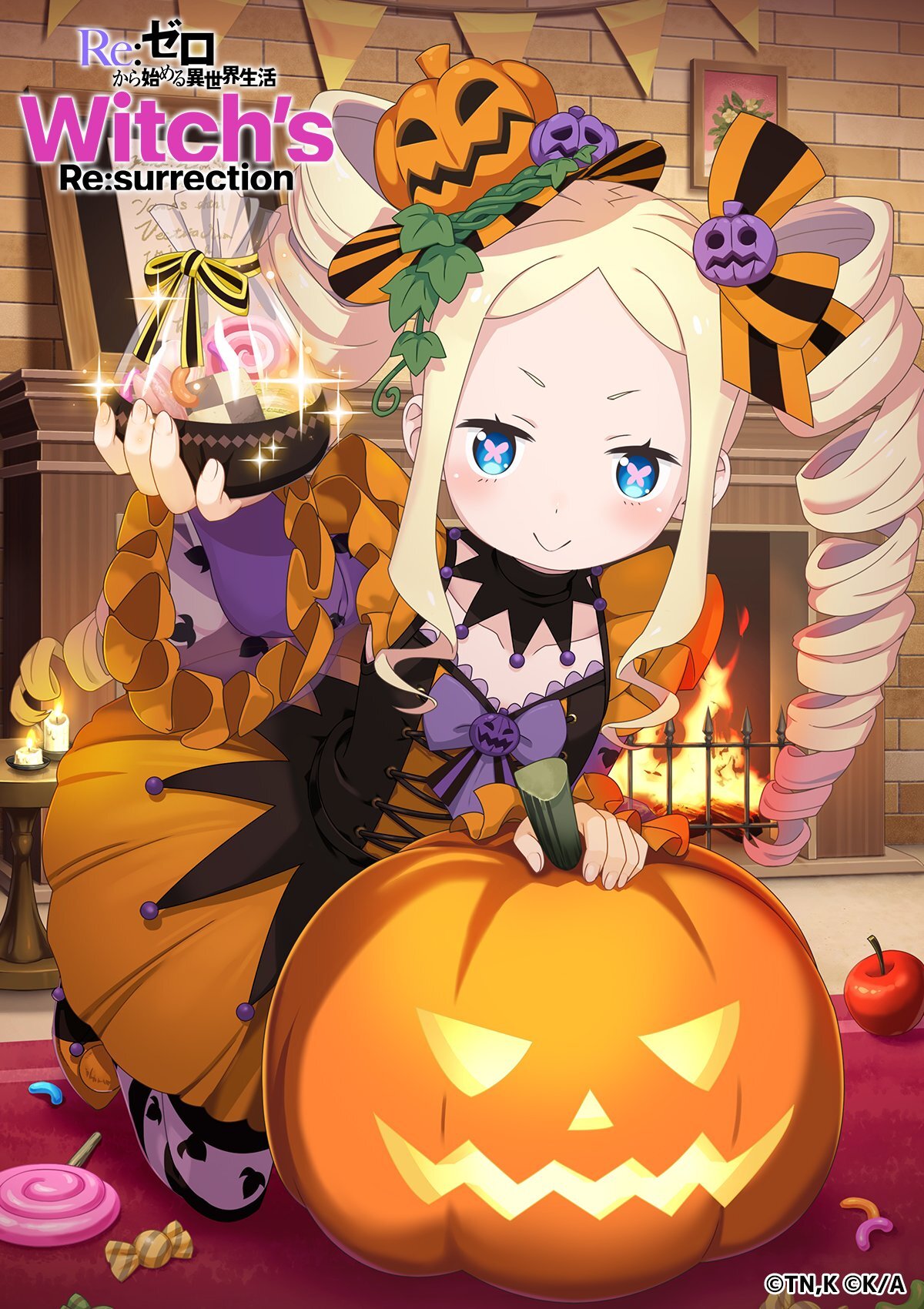 If we're going to scare you, let's scare you, I suppose... - Beatrice, Emilia, Rem (Re: Zero Kara), Ram (Re: Zero Kara), Echidna, Re: Zero Kara, Anime art, Anime, Girls, Art, Halloween, Longpost