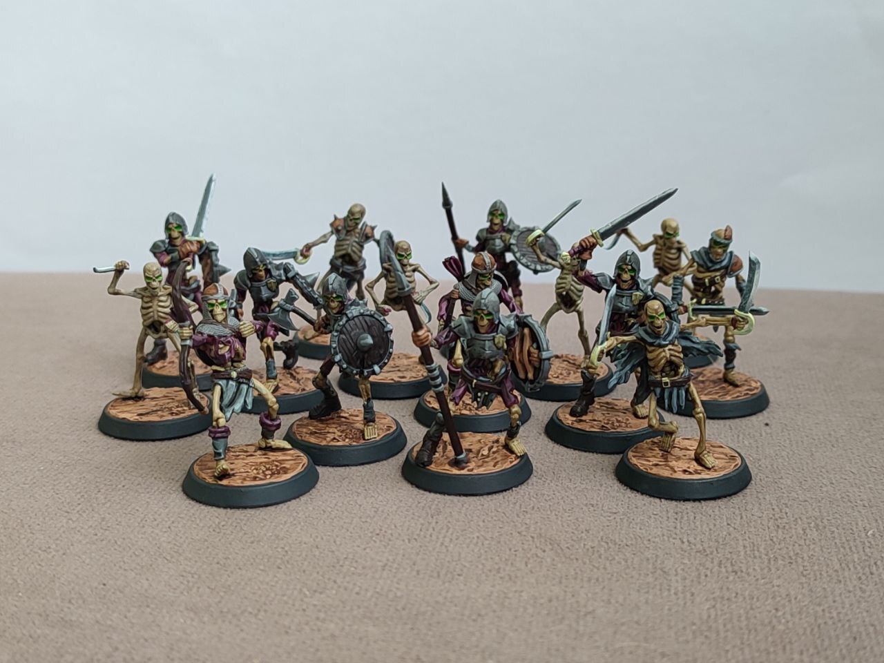 Painting the skeleton horde part 6 - My, Craft, Miniature, Painting miniatures, Stand modeling, Board games, Painting, Wh miniatures, Painting, Modeling, Scale model, Collection, 3D печать, 3D printer, Collecting, Dungeons & dragons, Your DnD stories, Tabletop role-playing games, Our NRI