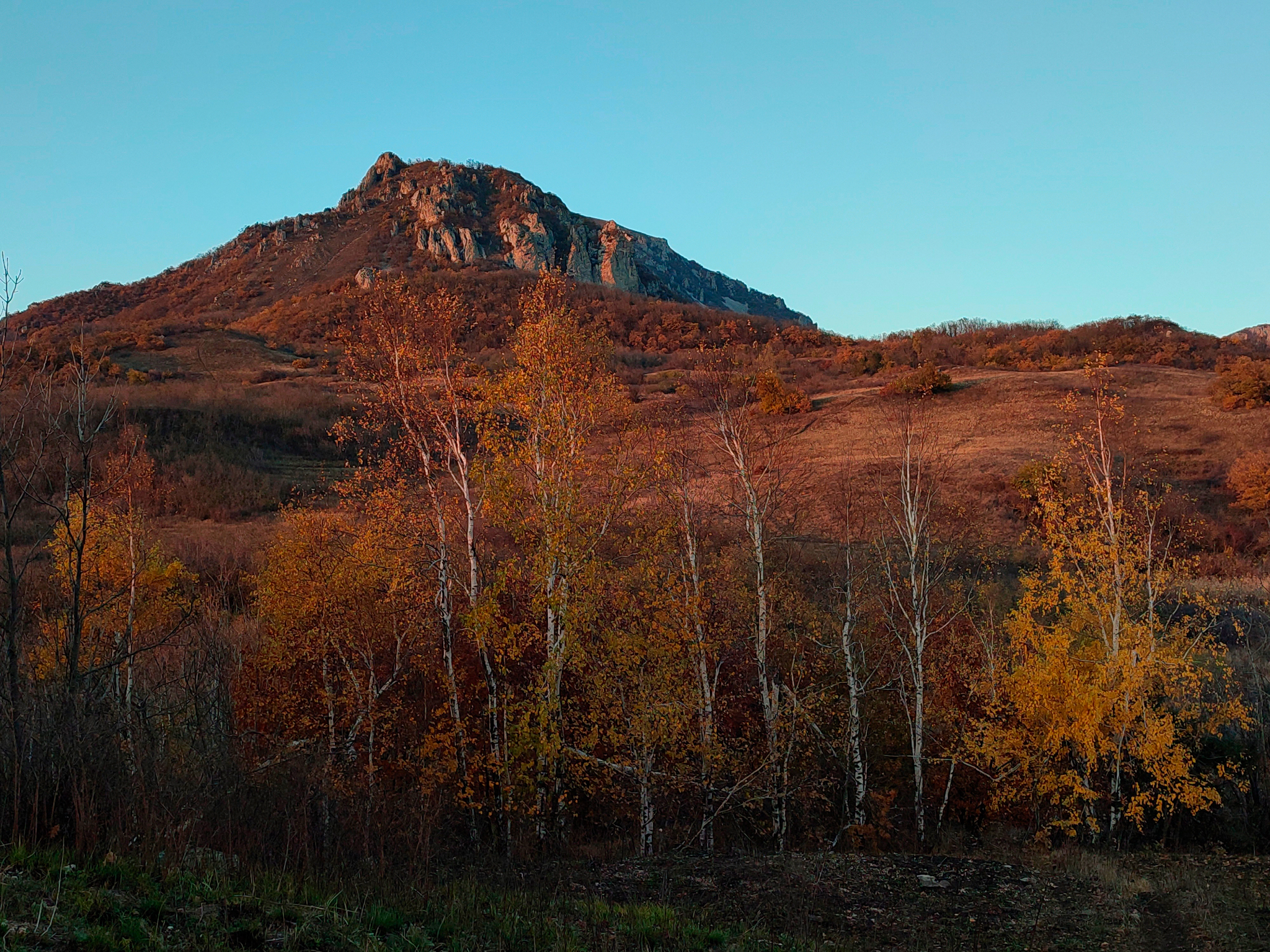 The last day of October - My, Nature, Caucasian Mineral Waters, Landscape, Beshtau, Mobile photography, Longpost, Autumn