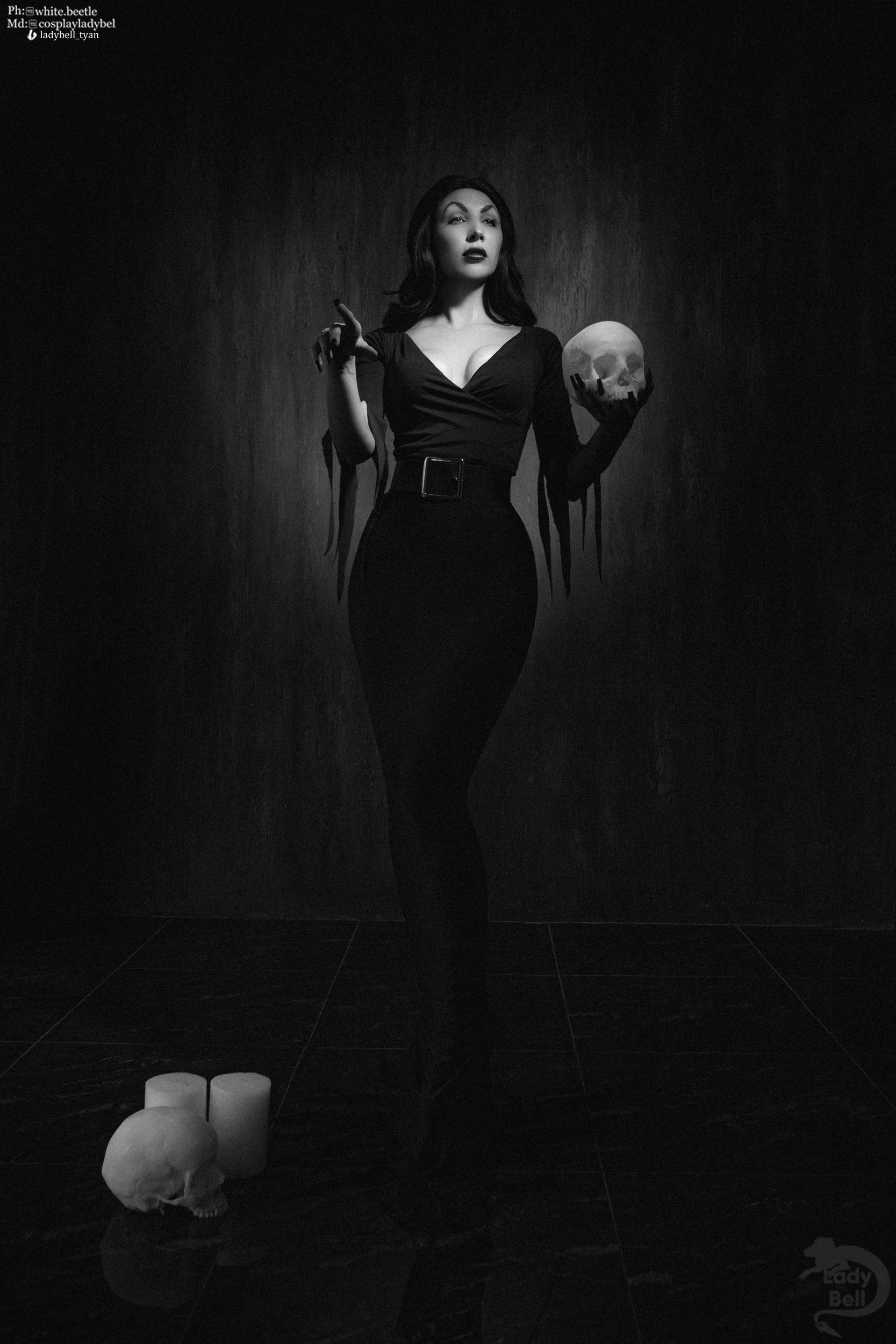 The Vampira Show, Vampira by Ladybell - My, Cosplayers, Cosplay, Vampires, Boosty, Fashion model, Halloween, Halloween costume, Longpost