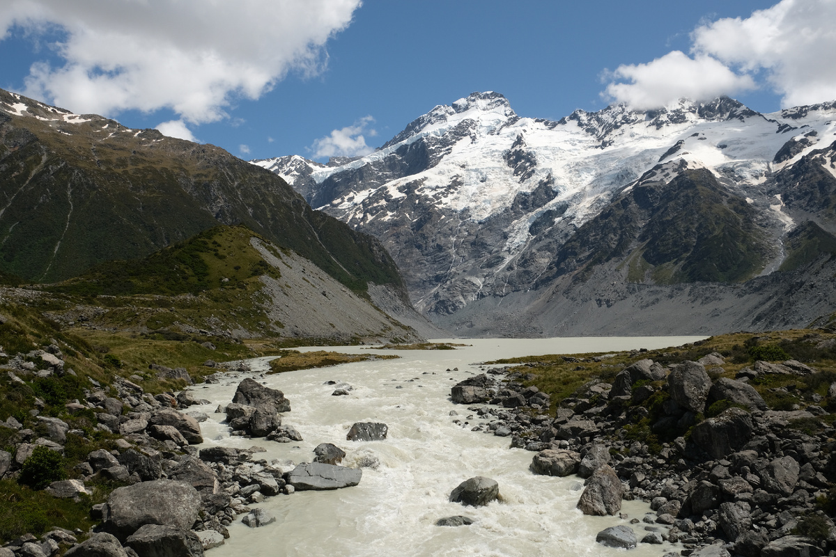 New Zealand. Upside Down on a Long White Cloud. Part 7 - New Zealand, Maori, The mountains, Glacier, Track, Longpost