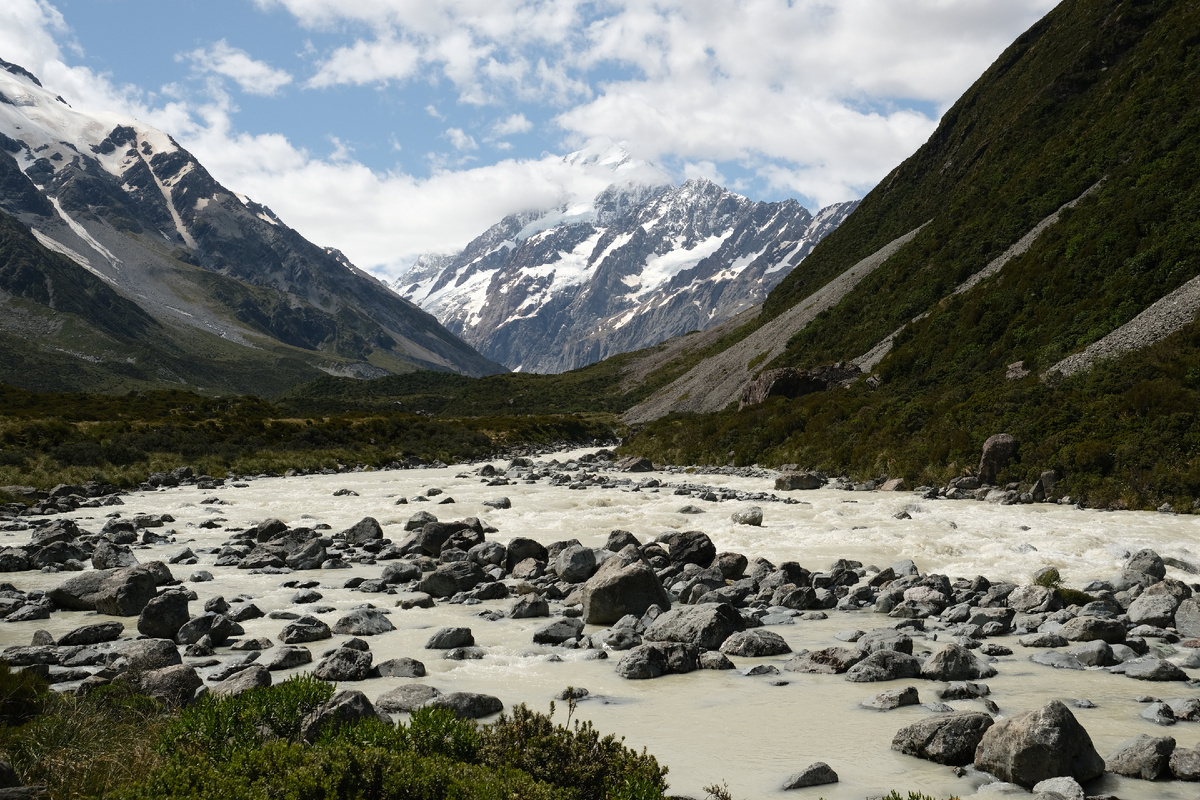 New Zealand. Upside Down on a Long White Cloud. Part 7 - New Zealand, Maori, The mountains, Glacier, Track, Longpost