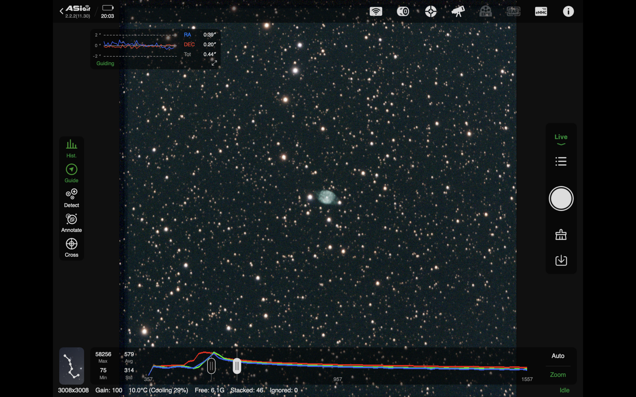 Планетарная туманность NGC6905 Голубая вспышка прямо сейчас - Моё, Астрономия, Звездное небо, Астрофото, Млечный путь, Туманность, Длиннопост