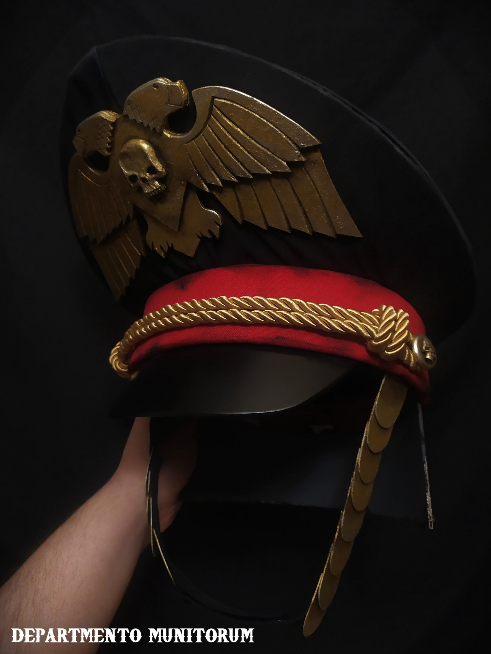 Фуражка комиссара Корпуса Смерти Крига - Моё, Warhammer 40k, Warhammer, Death Korps of Krieg, Косплей, Warhammer cosplay, Длиннопост