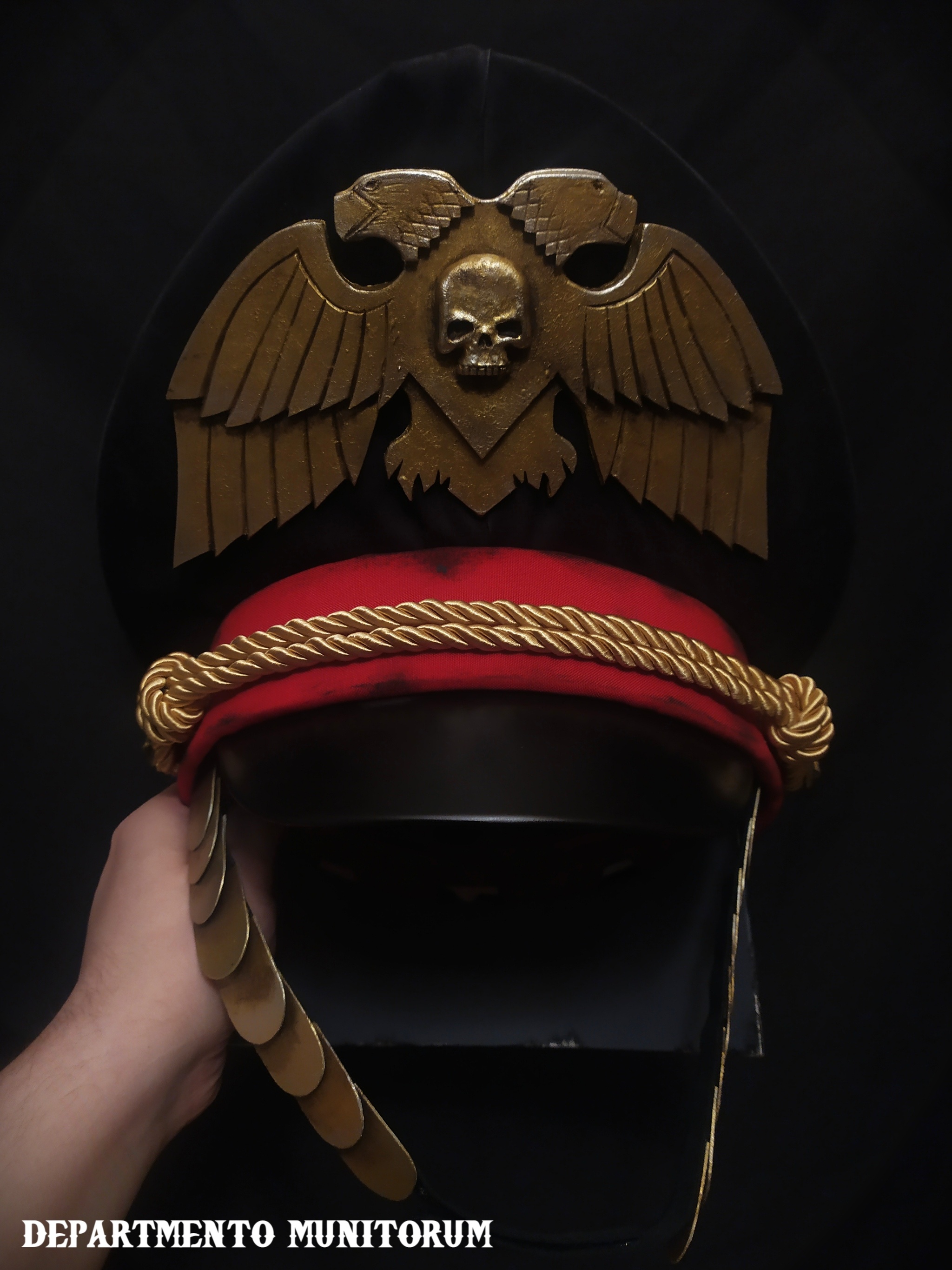 Фуражка комиссара Корпуса Смерти Крига - Моё, Warhammer 40k, Warhammer, Death Korps of Krieg, Косплей, Warhammer cosplay, Длиннопост