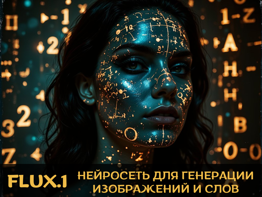 Flux.1 neural network for generating images and words on pictures - My, Нейронные сети, Technologies, Artificial Intelligence, Flux, Longpost