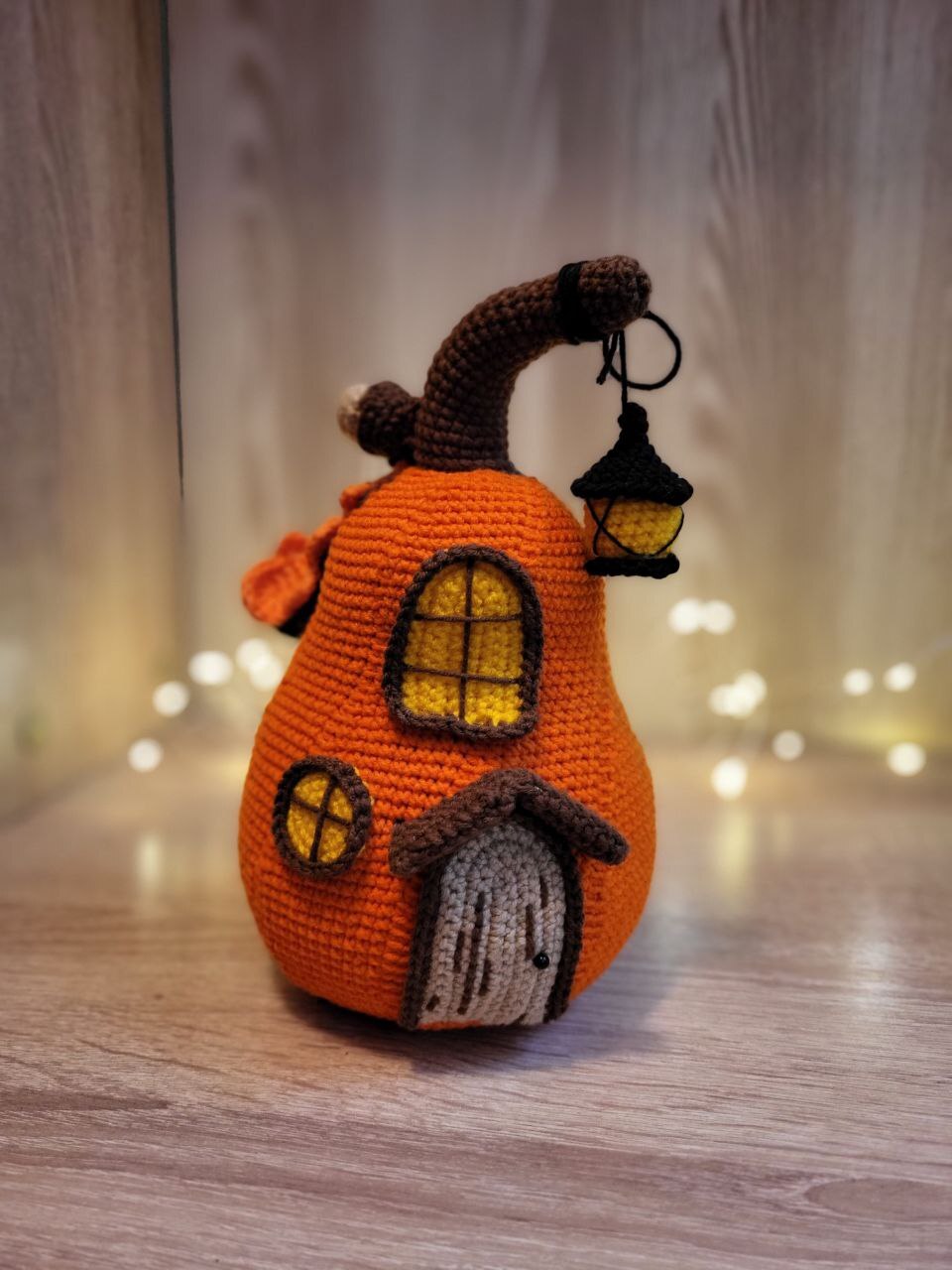 Pumpkin House - Pumpkin, Halloween pumpkin, Knitting, Crochet, Knitted toys, Amigurumi, My