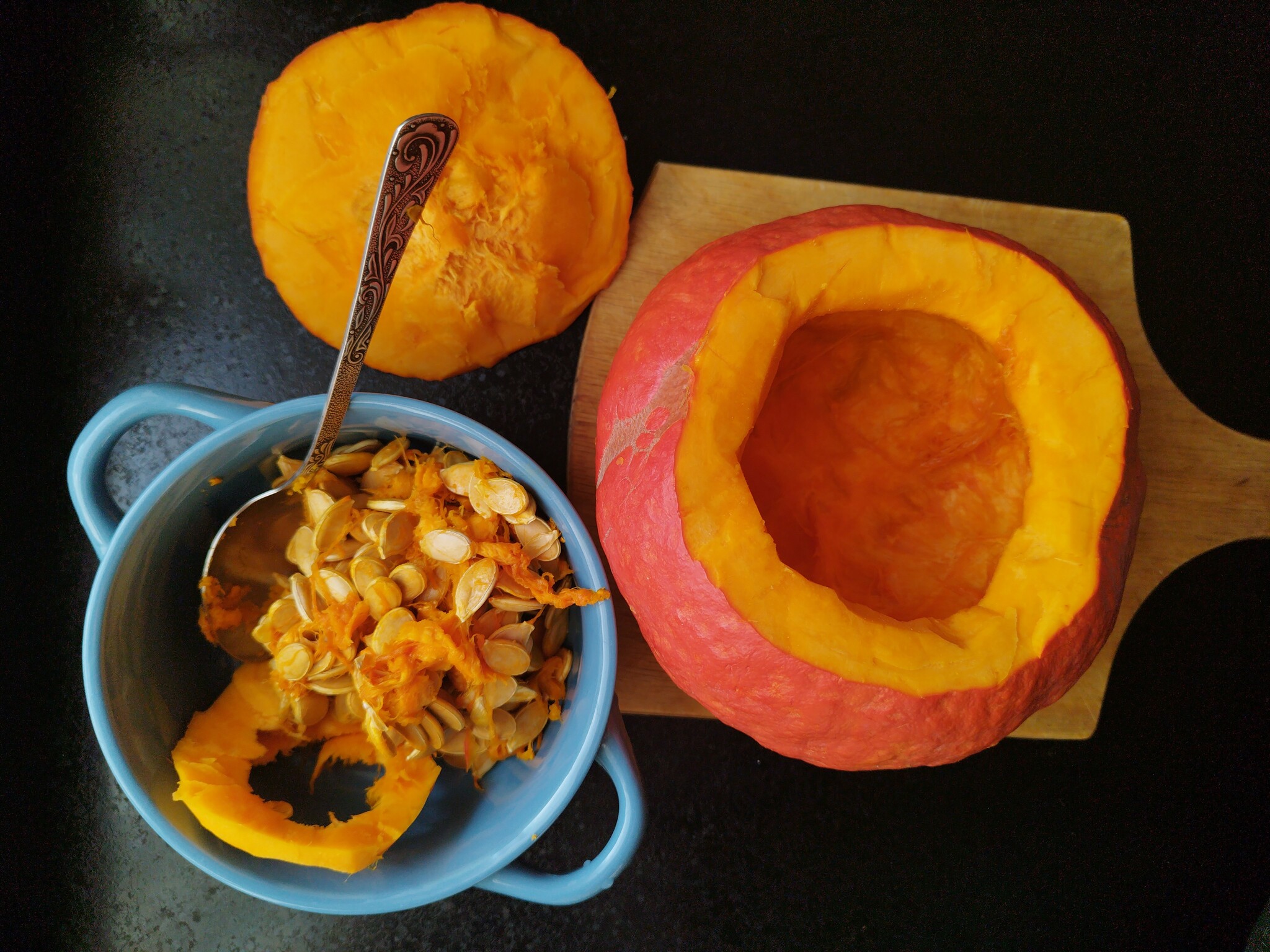 Porridge from an axe: stew in a pumpkin - My, Food, Recipe, Books, Cooking, Budget, Ax porridge, Book Club, Longpost