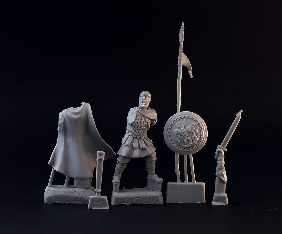 Akolouthos - My, Needlework without process, Desktop wargame, Byzantium, Miniature, Лепка, Sculpture, Polymer clay, Longpost