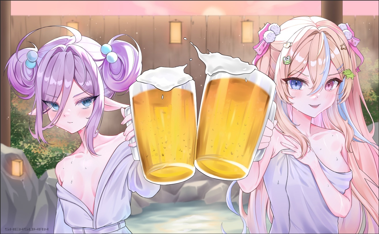 Beer Vitubers - Virtual youtuber, Youtube, Anime memes, Beer, Alcoyumor, Female alcoholism, Anime, Art