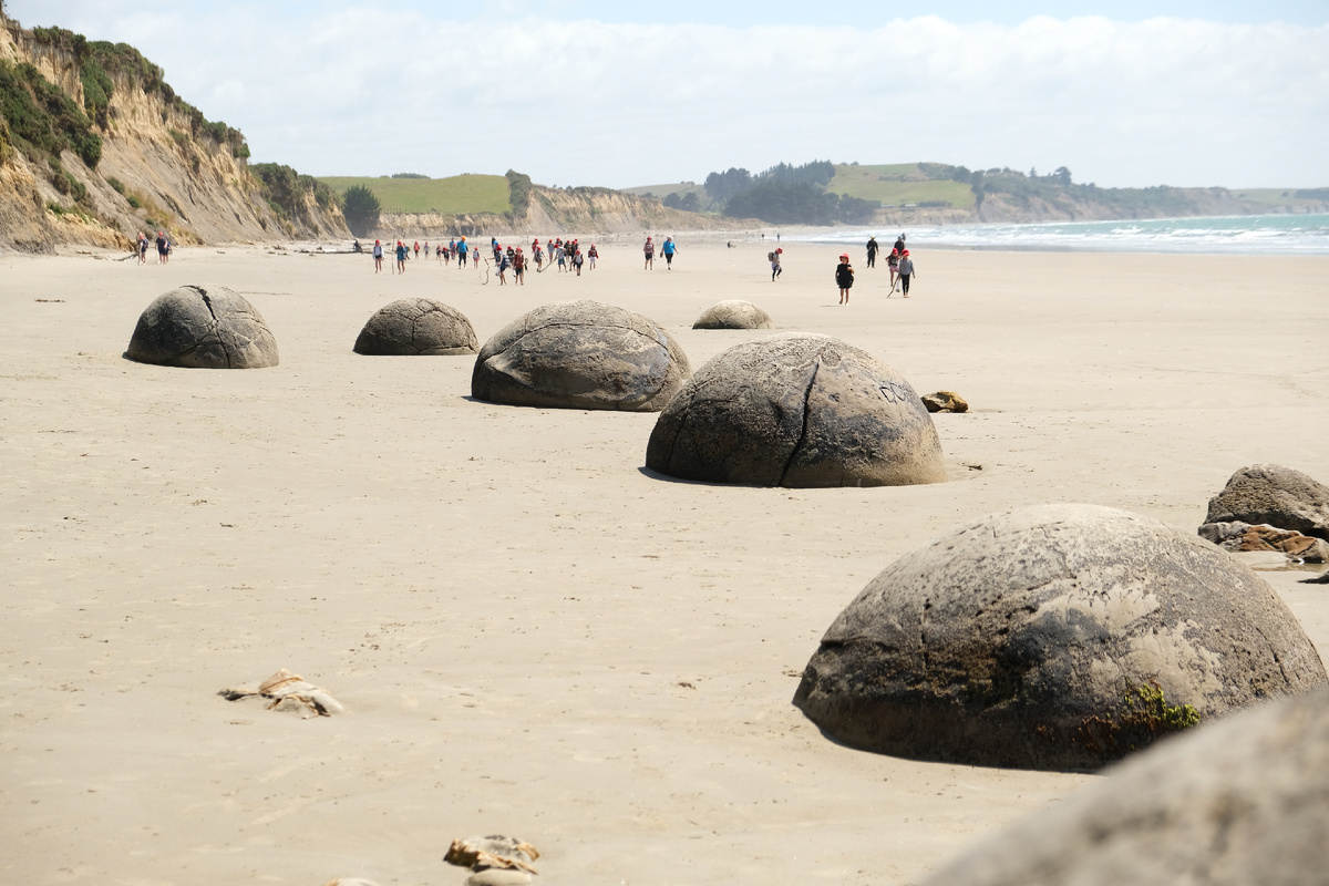 New Zealand. Upside Down on a Long White Cloud. Part 9 - New Zealand, Maori, Island, Cook, Moeraki, Ocean, Beach, Shore, Longpost