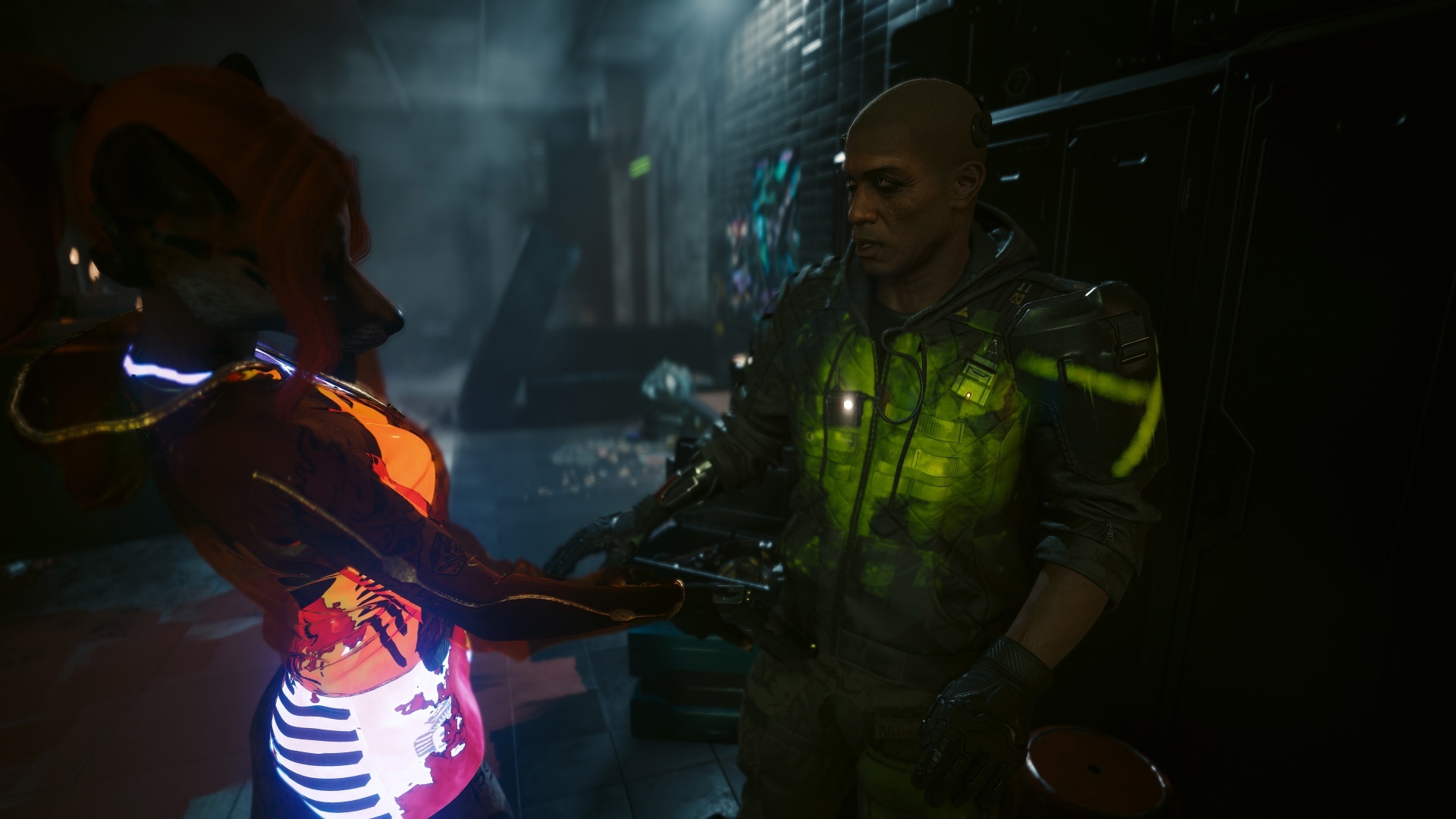 Фурри в Cyberpunk 2077 #29 Foxy V Biosculpted Exotics Mod + Biosculpted Exotics Retexture and Fixes + JB - TPP MOD WIP third person - Моё, Фурри, Cyberpunk 2077, Скриншот, Моды, Длиннопост, Лиса, Furry Fox