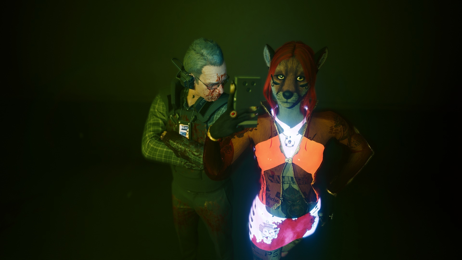 Фурри в Cyberpunk 2077 #29 Foxy V Biosculpted Exotics Mod + Biosculpted Exotics Retexture and Fixes + JB - TPP MOD WIP third person - Моё, Фурри, Cyberpunk 2077, Скриншот, Моды, Длиннопост, Лиса, Furry Fox