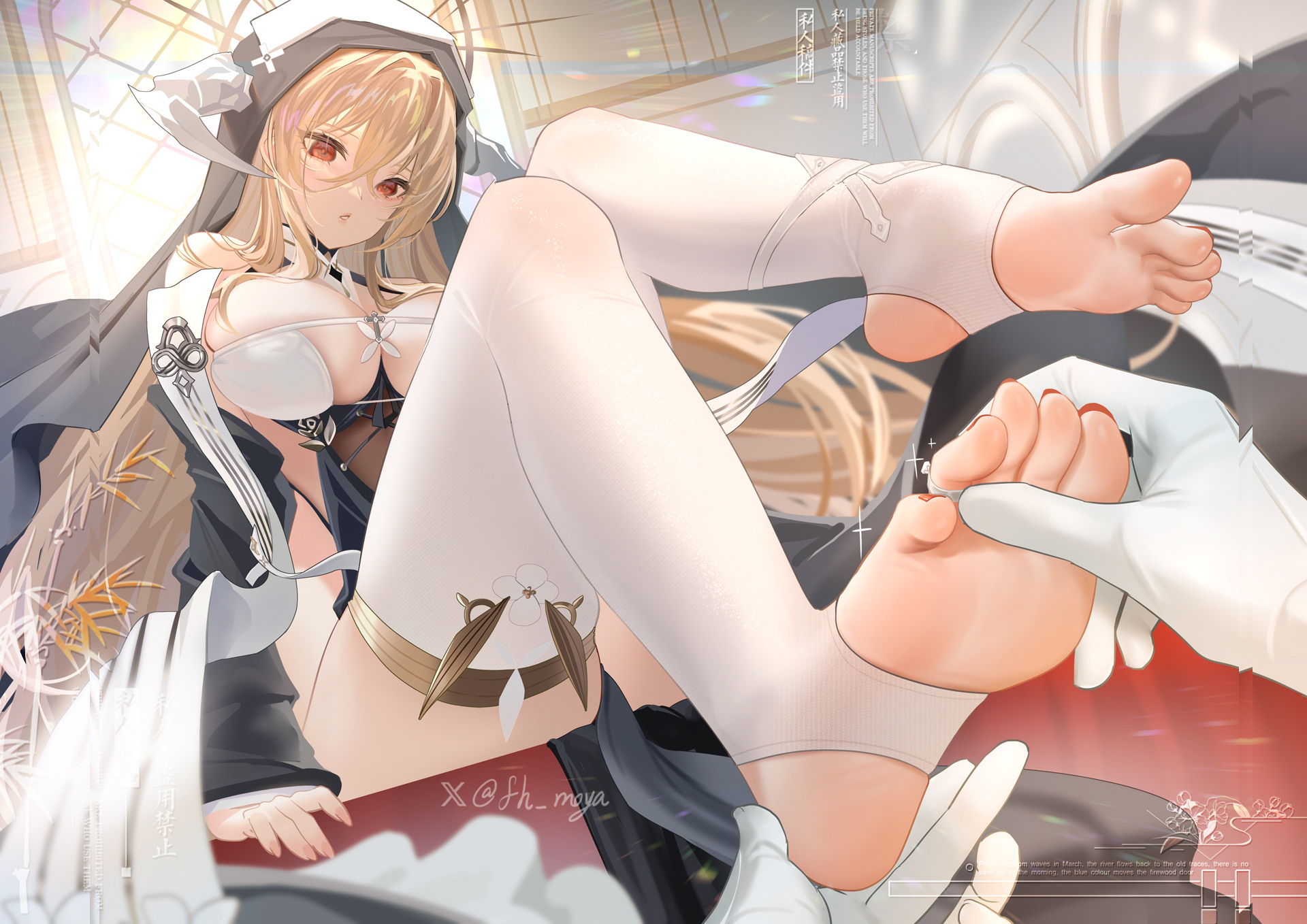 Scheduled technical inspection - Anime, Anime art, Implacable (Azur Lane), Azur lane, Foot fetish, Stockings