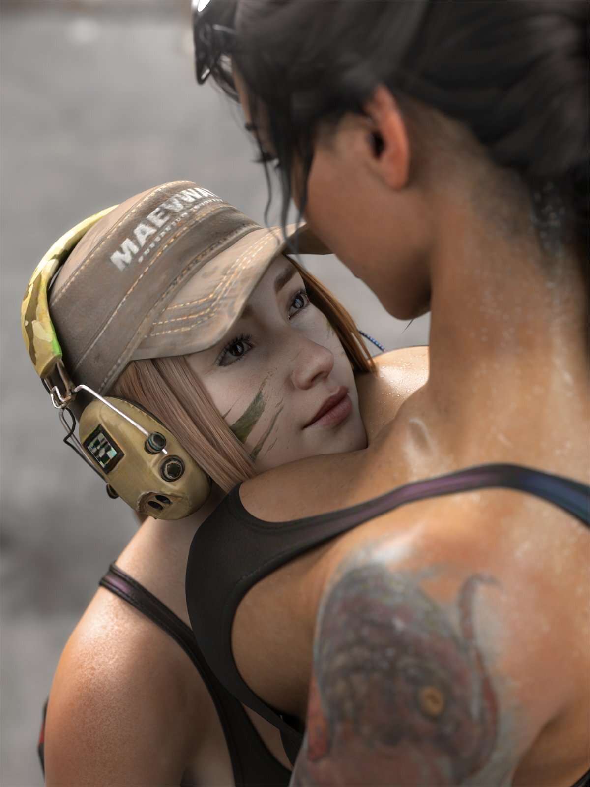 Operatives - Art, 3D, Games, Call of duty, Call of Duty: Warzone, Mara, Girls, Operatives, Girl with tattoo, Camouflage, Powerboat, Longpost, Lesbian