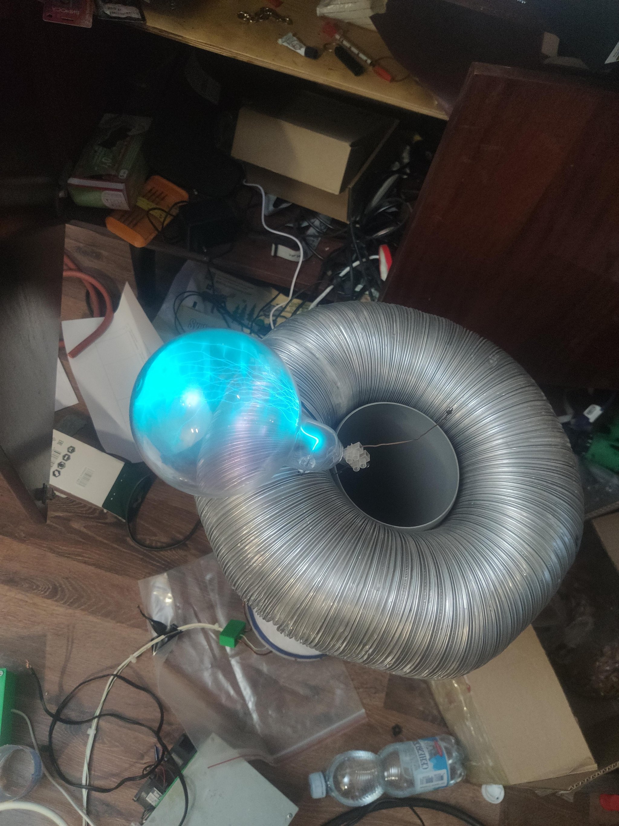 Homemade Plasma Balls - My, High voltage, Plasma, Glass, Argon, Iodine, Homemade, Longpost