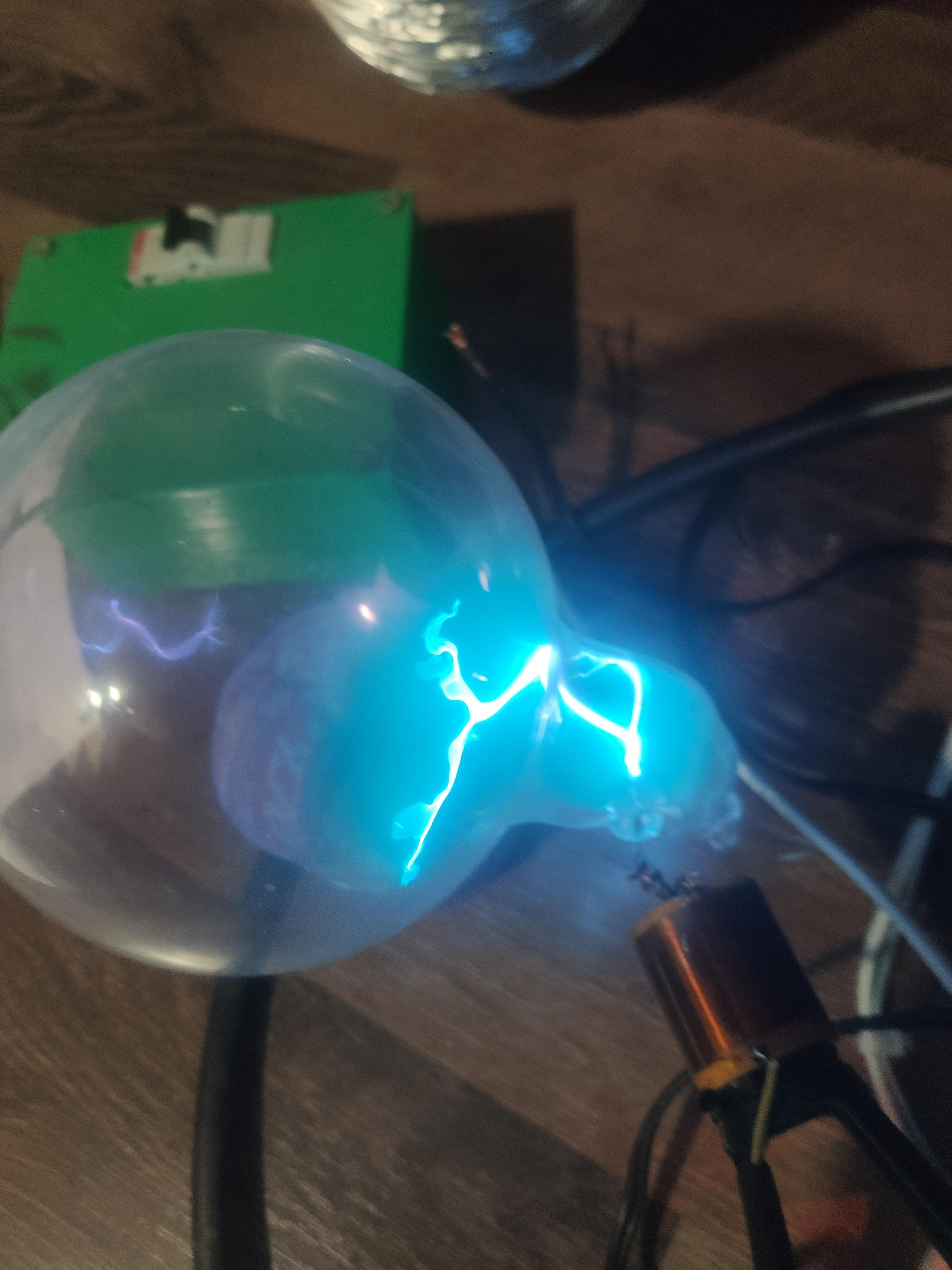 Homemade Plasma Balls - My, High voltage, Plasma, Glass, Argon, Iodine, Homemade, Longpost