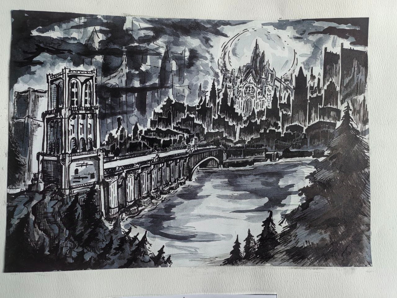 Irithyll of the Cold Valley - Drawing, Dark souls 3