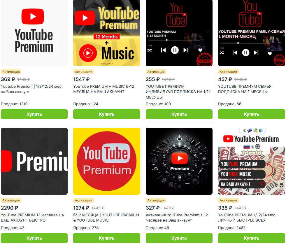 How to pay for YouTube Premium in Russia - the fastest and most profitable way - Instructions, Hyde, Site, Benefit, Youtube, Premium, Activation, Subscriptions, Company Blogs, Longpost