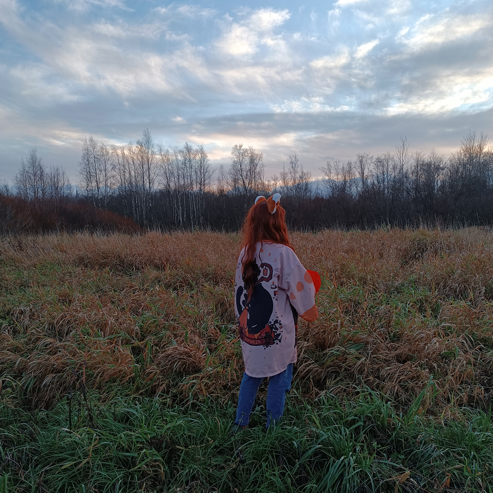 Walking in Samhain - My, Samhain, Halloween, Cosplay, Autumn, Kitsune, Longpost