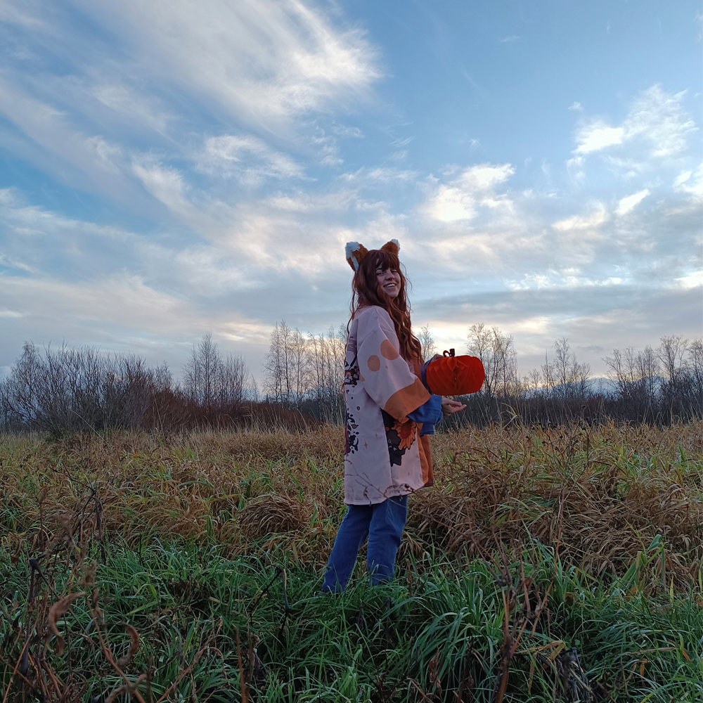 Walking in Samhain - My, Samhain, Halloween, Cosplay, Autumn, Kitsune, Longpost