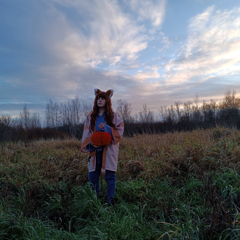 Walking in Samhain - My, Samhain, Halloween, Cosplay, Autumn, Kitsune, Longpost