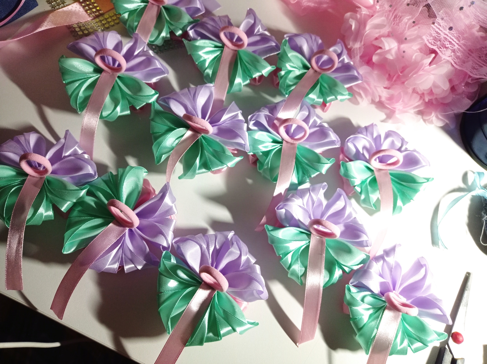 Packing bows - My, Creation, With your own hands, Needlework without process, Hobby, Good mood, Needlework with process, Package, Marketplace, Bow, Children, Parents and children, Longpost