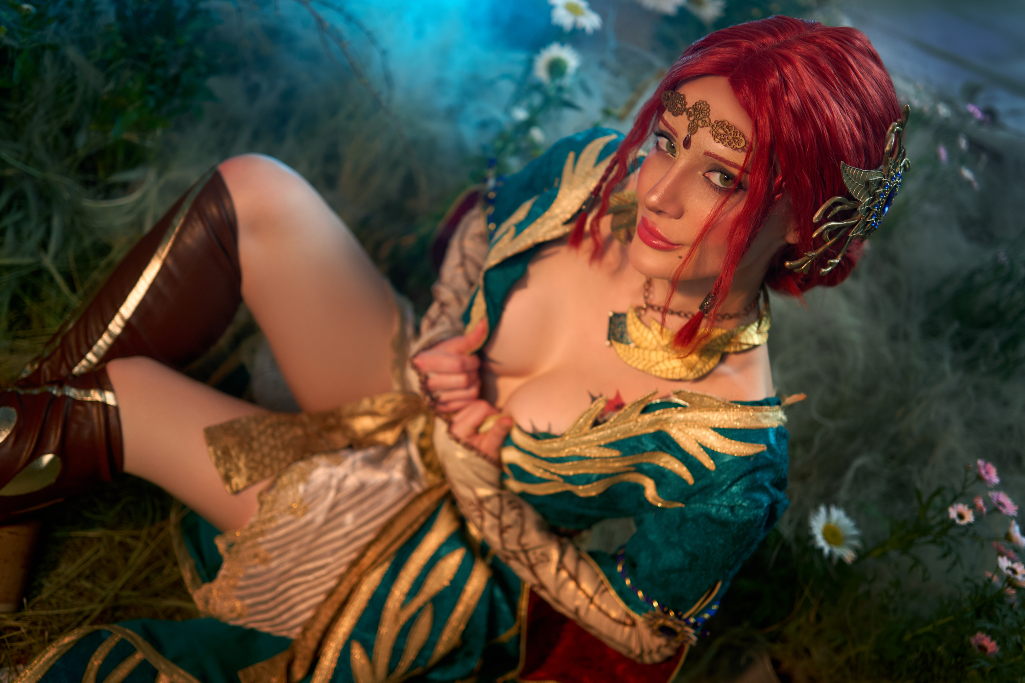 November 3rd - Cosplay Day! Triss congratulates everyone involved) - My, Cosplay, Triss Merigold, Witcher, The Witcher 3: Wild Hunt, Holidays, Longpost