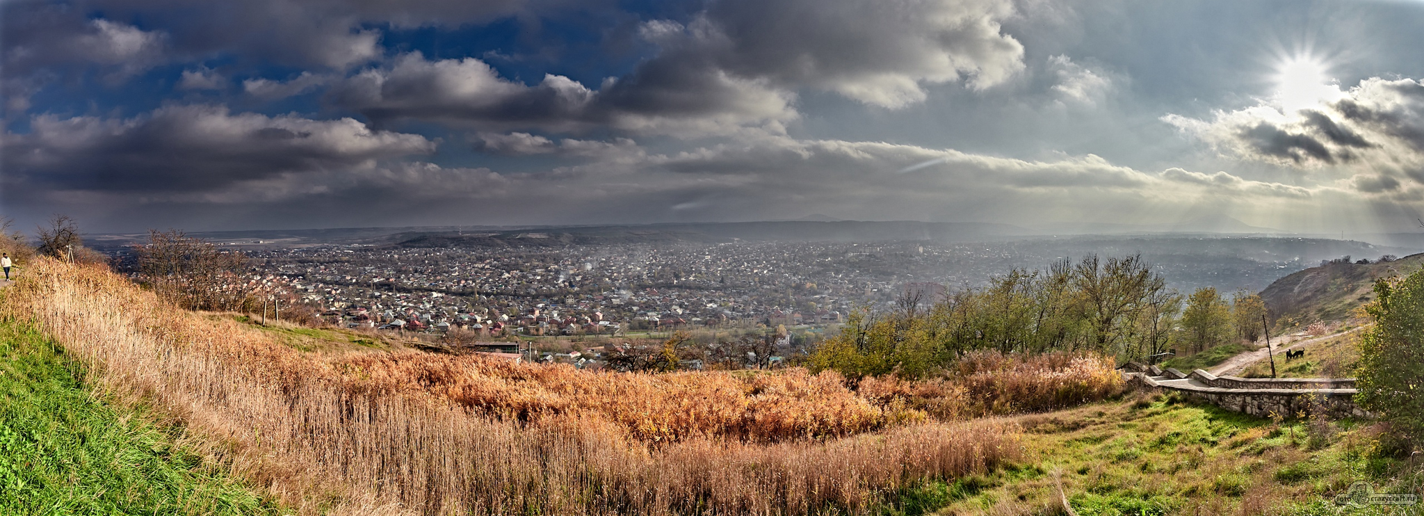 Pyatigorsk, Proval... - My, Landscape, Autumn, The sun, Pyatigorsk, Failure, Sunset, Longpost, The photo