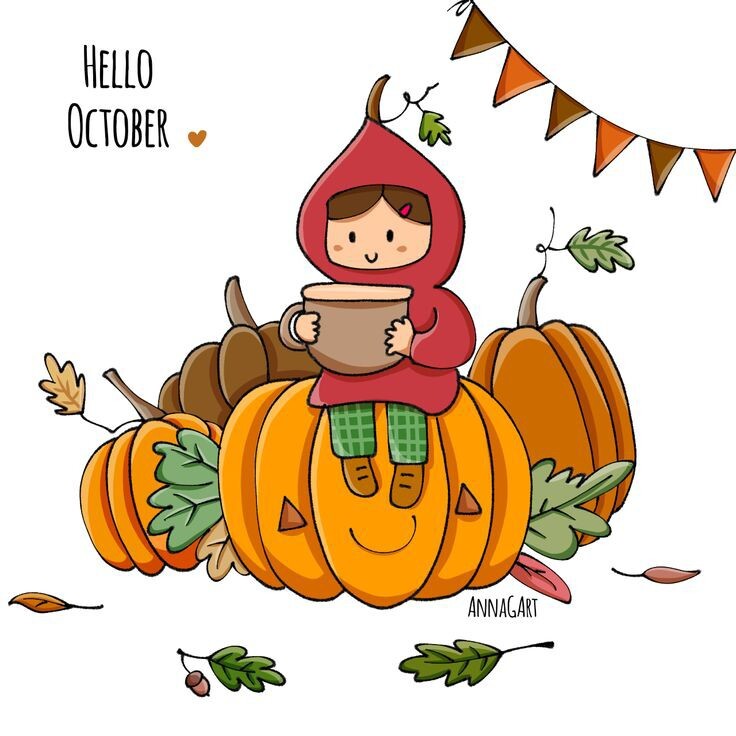 Autumn - My, October, Halloween, Pumpkin, Illustrations, Children's drawings