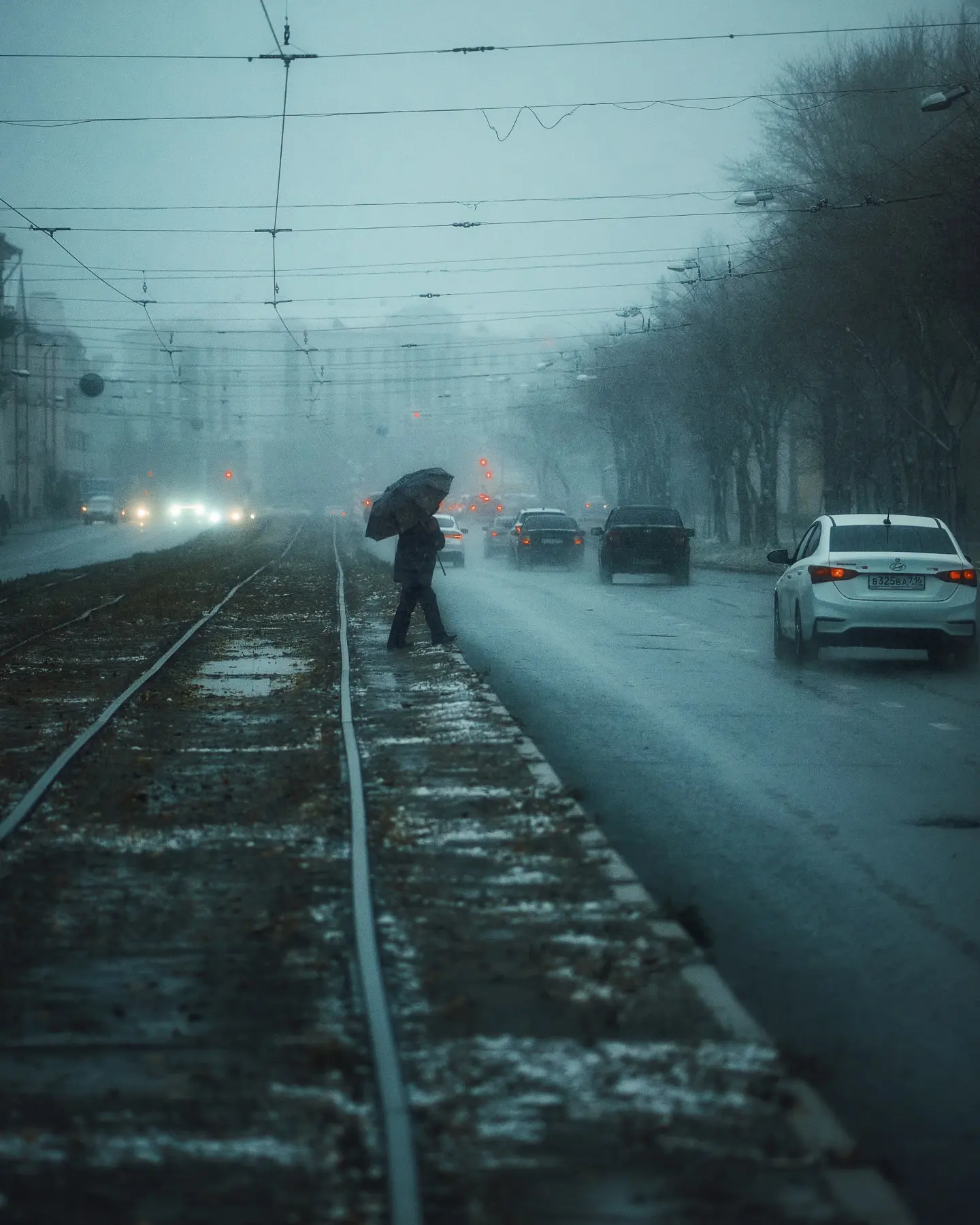 Kazan. First snow - My, Kazan, First snow, Snow, Tatarstan, Russia, Weather, Sony, The photo, Longpost