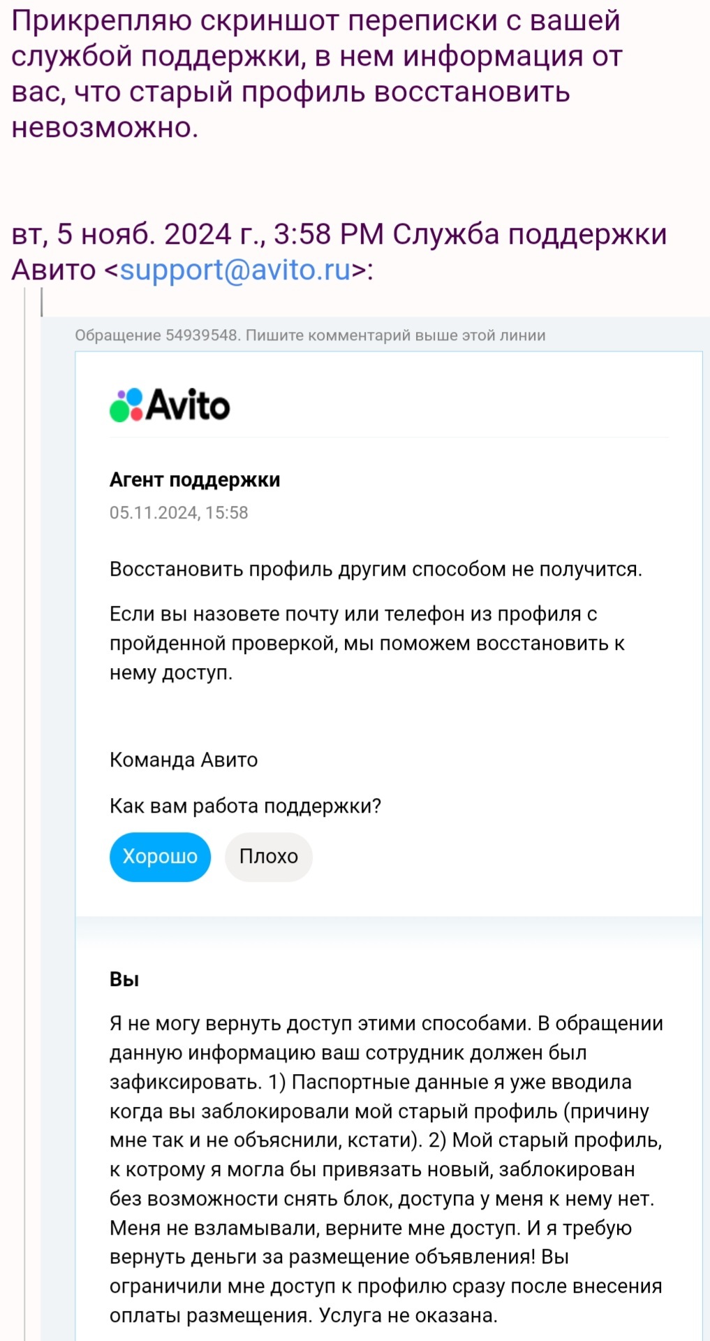 Avito technical support is such a piece of crap... - My, Avito, Fraud, Support service, Longpost, Negative