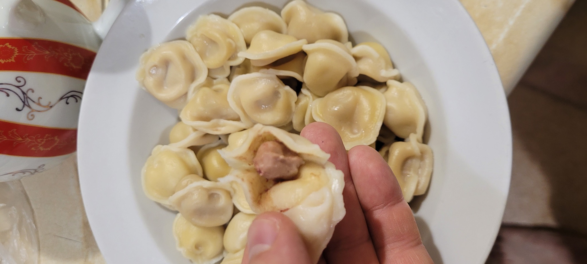 Dumplings with 95% dough and 5% meat - Siberian Collection, Dumplings, Deception, Cheating clients, Longpost, A complaint