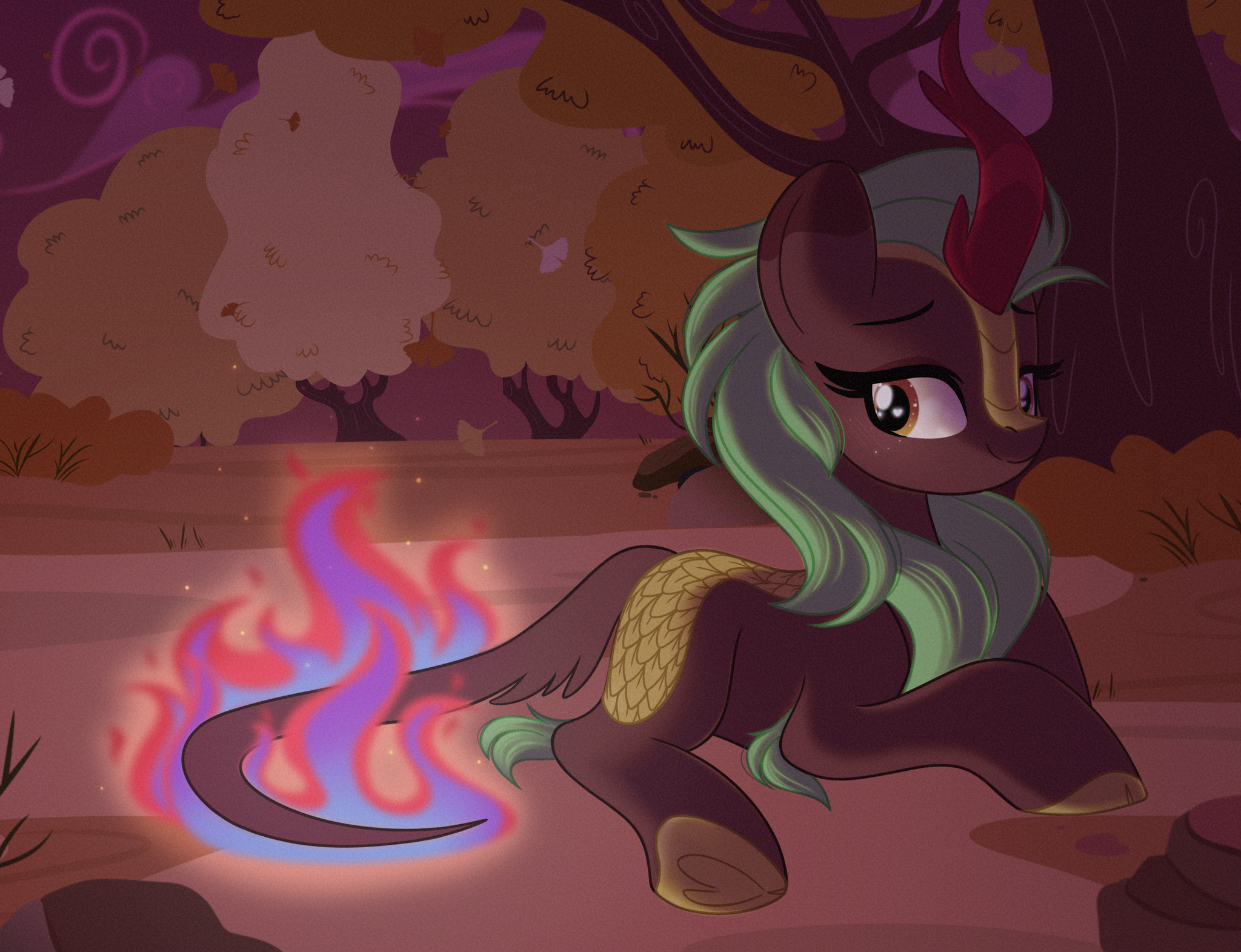 Firetail - My little pony, Cinder glow, MLP Kirin