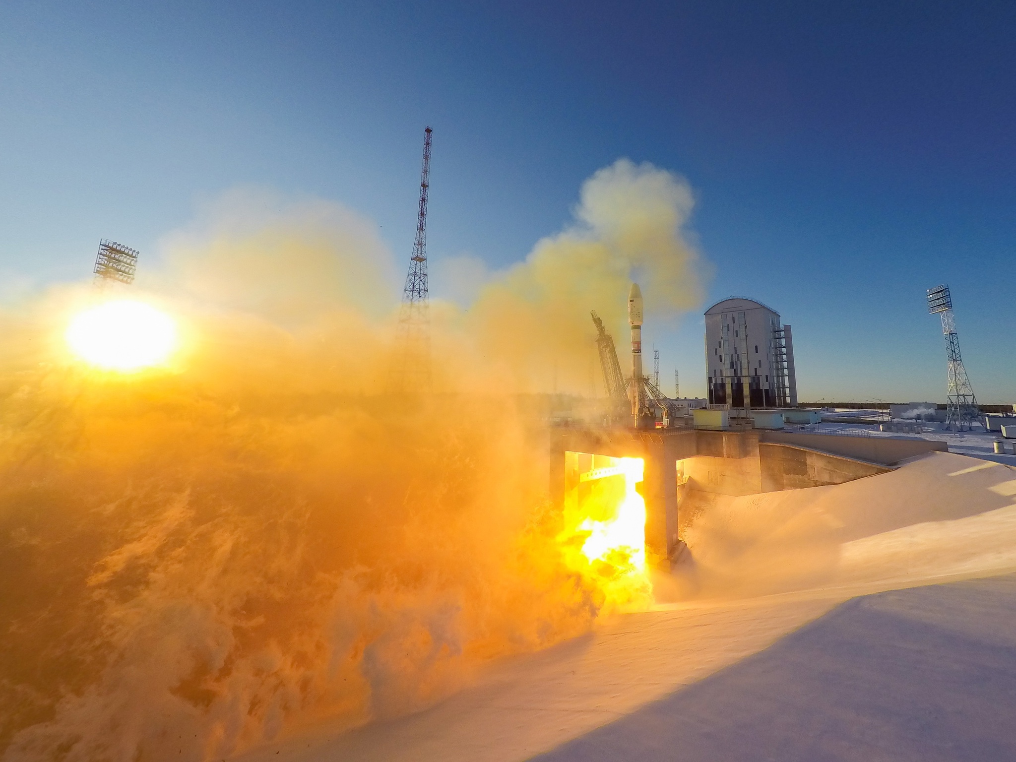 Continuation of the post The best moments of today's launch of the Union in a short video! - Rocket launch, Cosmonautics, Rocket, Cosmodrome Vostochny, Video, Soundless, Longpost, Reply to post, VKontakte (link)