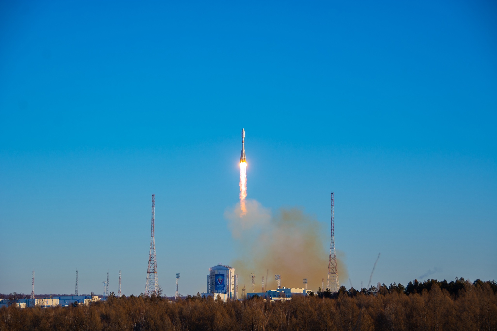 Continuation of the post The best moments of today's launch of the Union in a short video! - Rocket launch, Cosmonautics, Rocket, Cosmodrome Vostochny, Video, Soundless, Longpost, Reply to post, VKontakte (link)