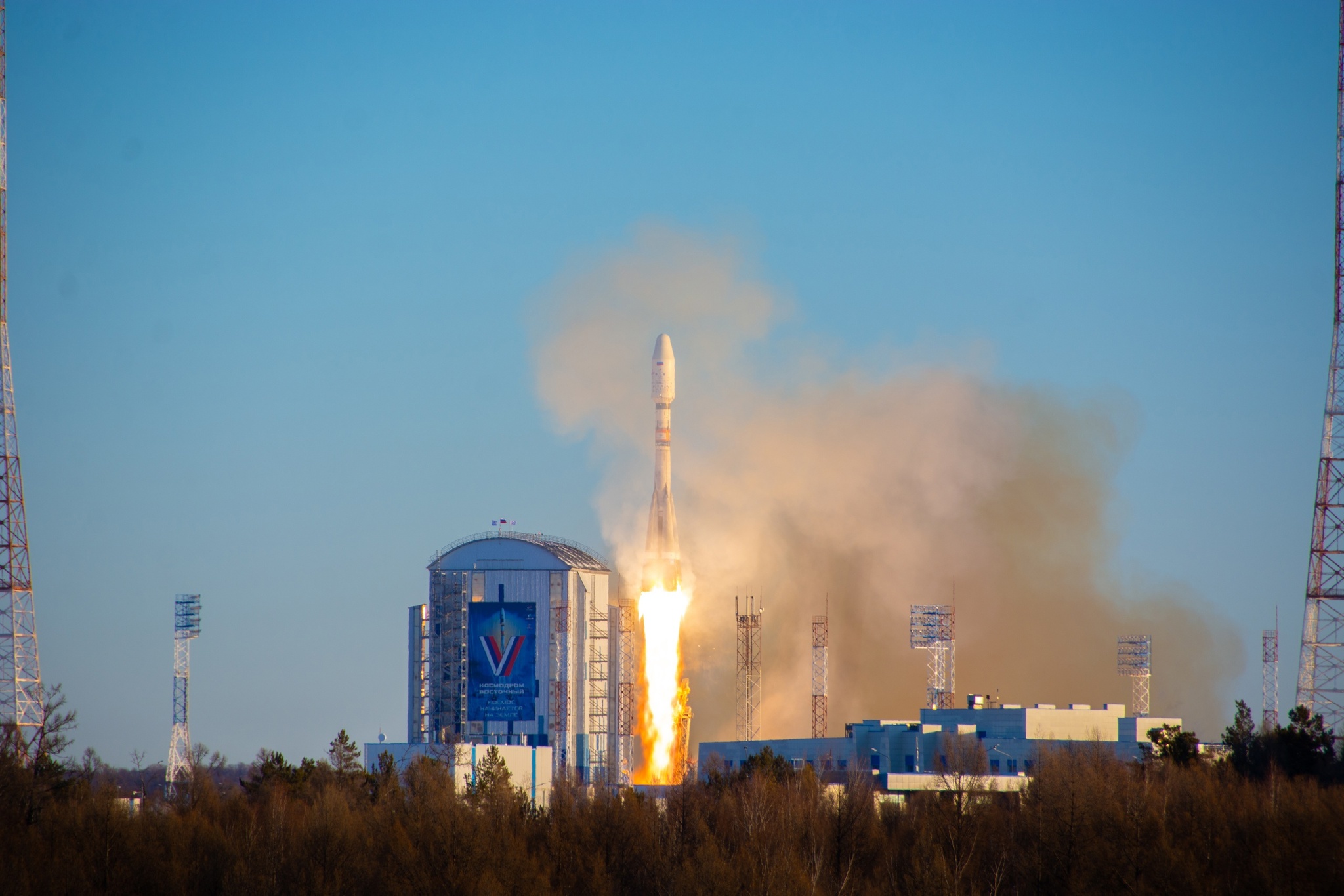 Continuation of the post The best moments of today's launch of the Union in a short video! - Rocket launch, Cosmonautics, Rocket, Cosmodrome Vostochny, Video, Soundless, Longpost, Reply to post, VKontakte (link)