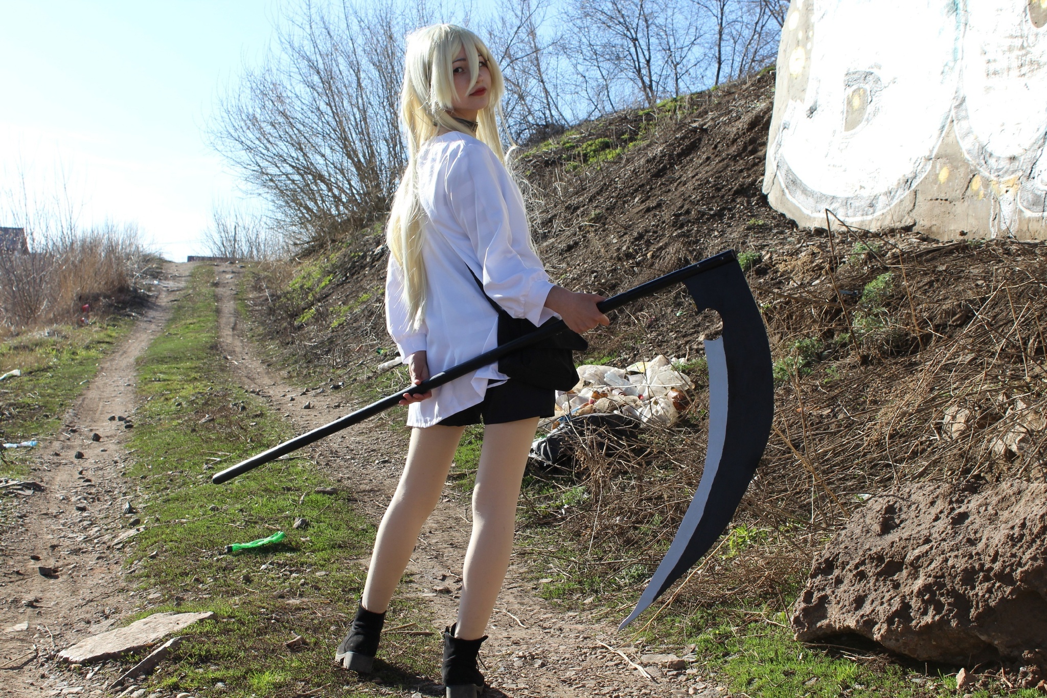 A very old and spontaneous cosplay of the anime Angel of Bloodshed - My, Anime, Cosplay, Cosplayers, Costume, PHOTOSESSION, Fashion model, Longpost, Satsuriku no Tenshi, Rachel Gardner, Isaac Foster